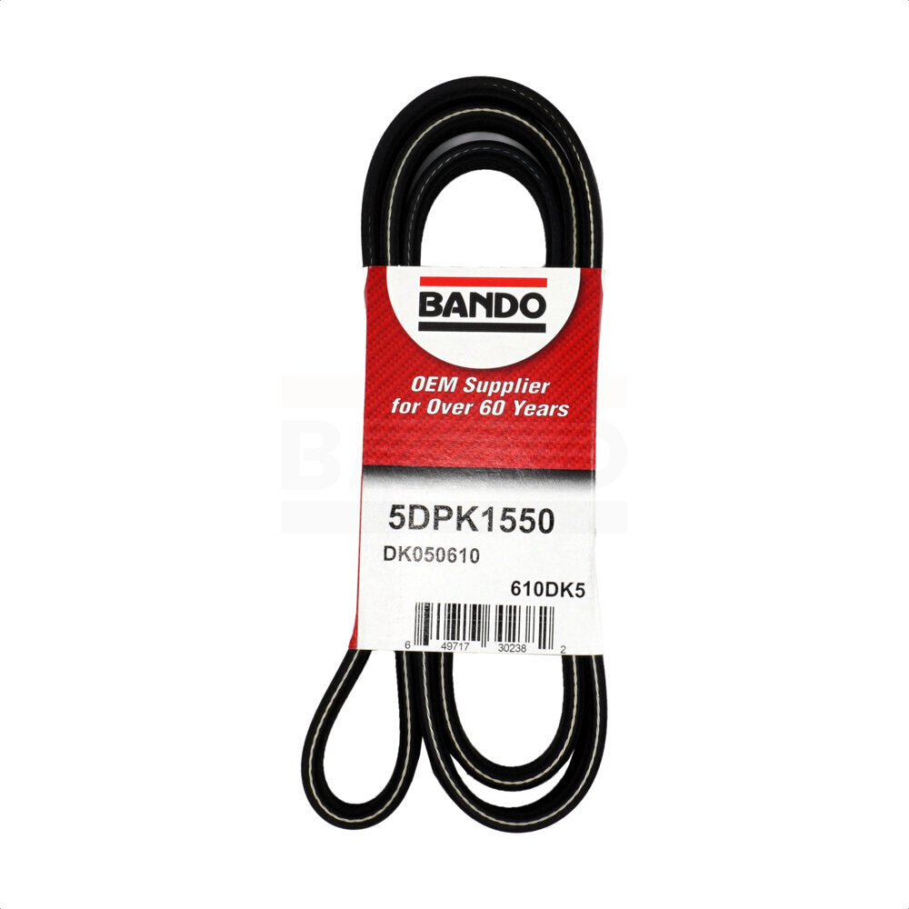 Bando BAN-5DPK1550 Accessory Drive Belt for 2004-2014 Volkswagen Beetle - Water Pump, Alternator and Power Steering, Power Steering, Water Pump, Alternator, Air Conditioning and Power