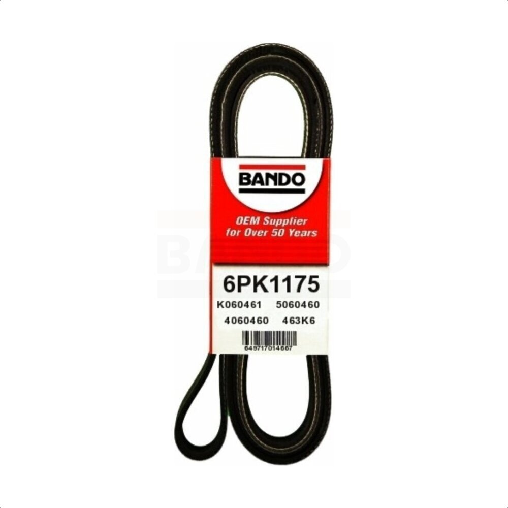 Bando BAN-6PK1175 Accessory Drive Belt for 1998-2007 INFINITI M35, INFINITI FX35, INFINITI G35 - Fan, Alternator and Power Steering, Accessory Drive, Water Pump, Alternator and Power Steering