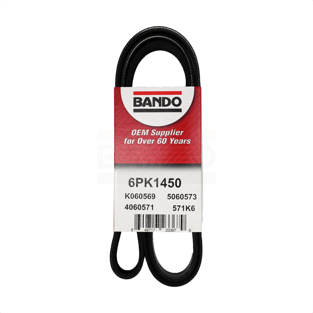 Bando BAN-6PK1450 Accessory Drive Belt for 2003-2015 Chevrolet Cruze, BMW Z4 - Accessory Drive, Water Pump, Alternator and Power Steering