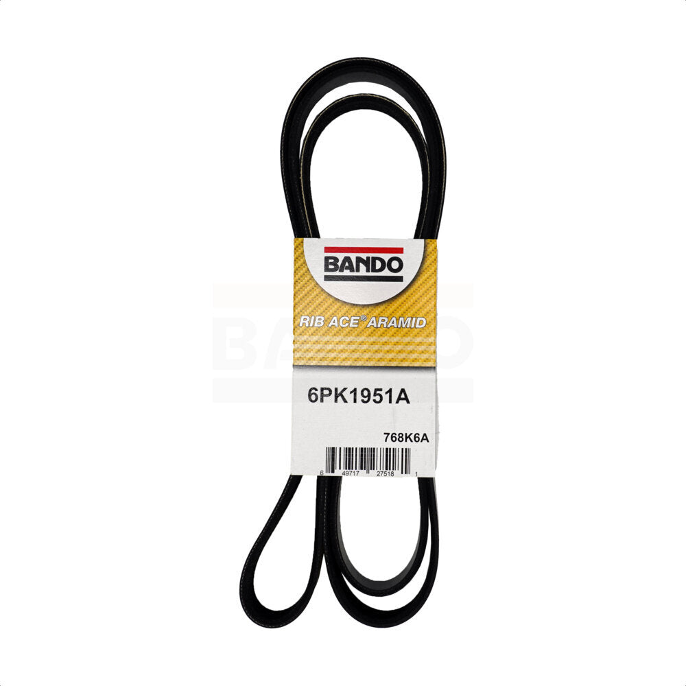 Bando BAN-6PK1951A Accessory Drive Belt for 2009-2020 INFINITI Q50, INFINITI Q60, INFINITI FX50 - Fan and Alternator, Accessory Drive, Water Pump, Alternator and Air Conditioning