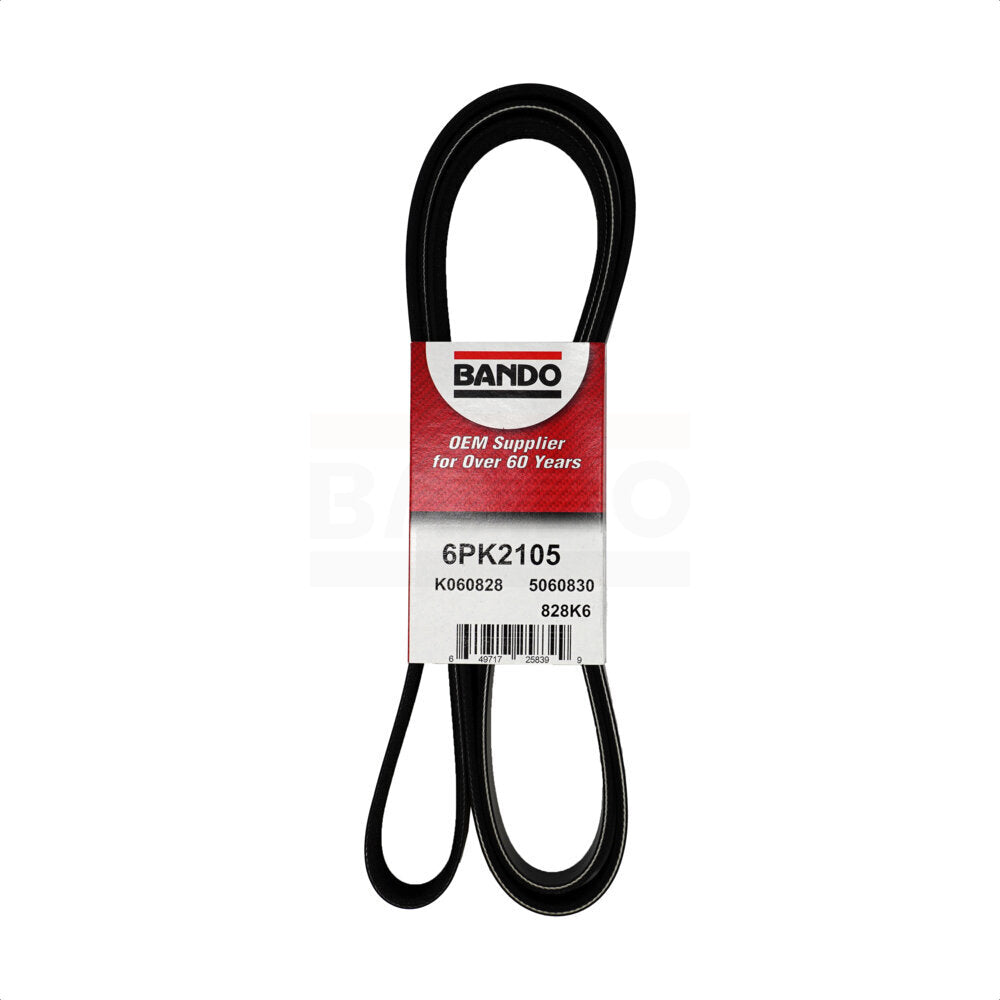 Bando BAN-6PK2105 Accessory Drive Belt for 2001-2011 Mazda B2300, Ford Ranger - Air Conditioning, Alternator, Power Steering and W, Accessory Drive