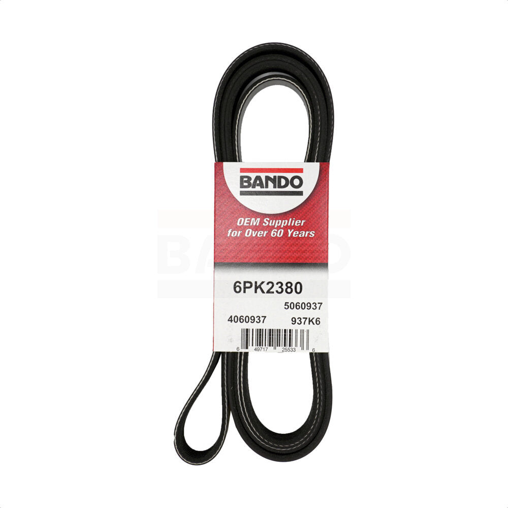 Bando BAN-6PK2380 Accessory Drive Belt for 2013-2019 Cadillac XTS - Air Conditioning, Alternator, Power Steering and W, Water Pump, Alternator, Air Conditioning and Power