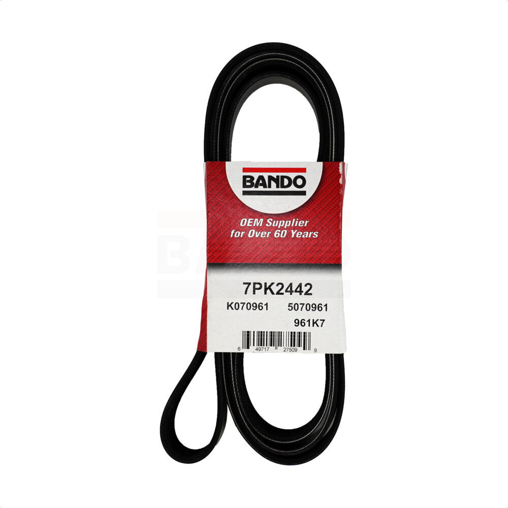 Bando BAN-7PK2442 Accessory Drive Belt for 2011-2020 INFINITI QX80, Nissan Armada, Nissan NV2500 - Fan and Alternator, Accessory Drive, Water Pump, Alternator, Air Conditioning and Power