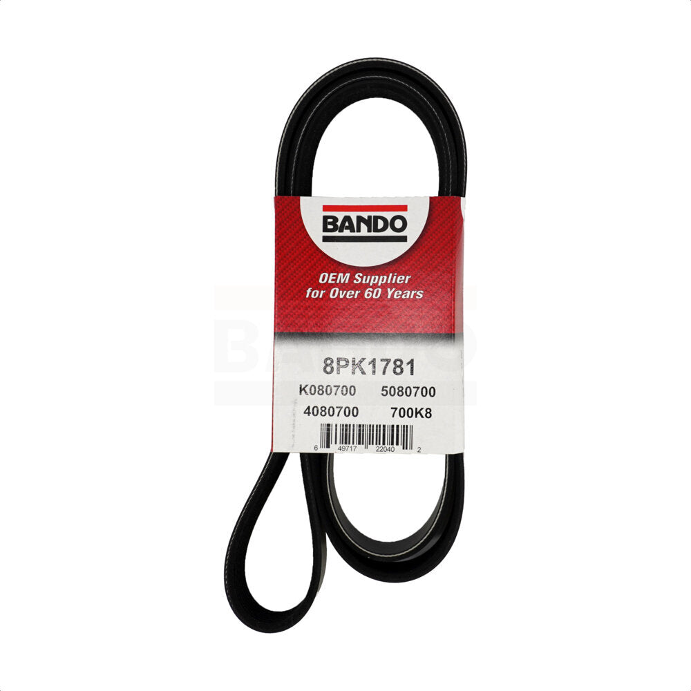 Bando BAN-8PK1781 Accessory Drive Belt for 2011-2012 BMW X3, BMW 528i - Air Conditioning, Alternator and Power Steering