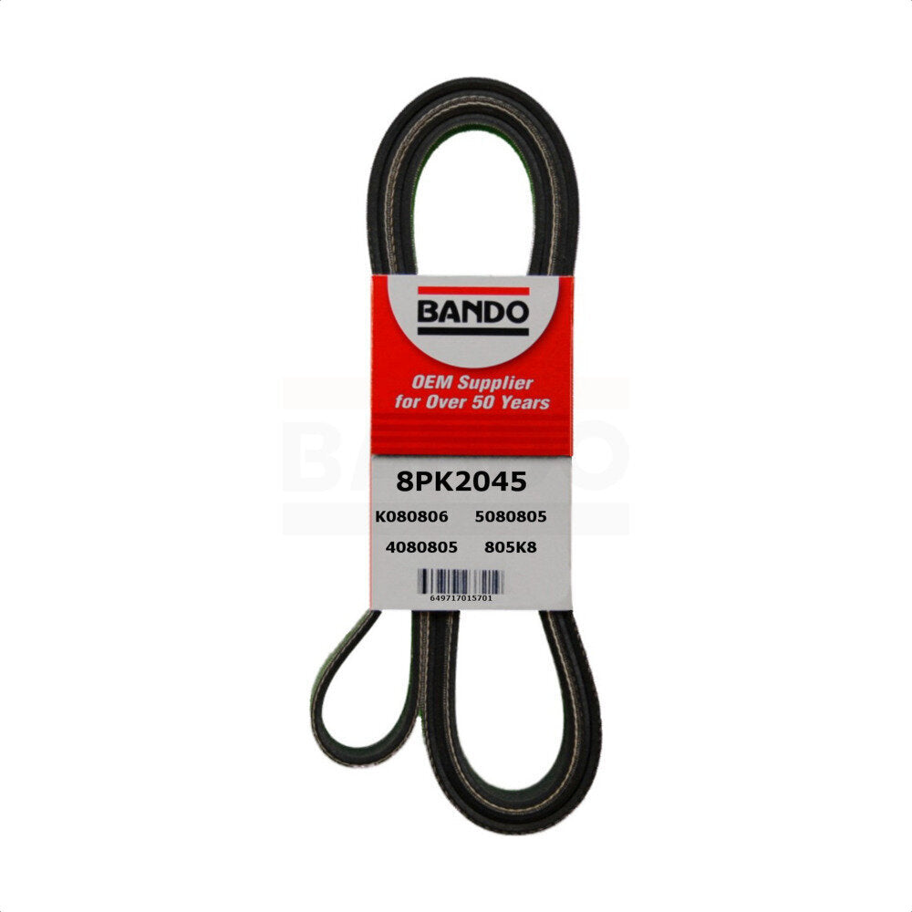 Bando BAN-8PK2045 Accessory Drive Belt for 1997-2005 Ford E-450 Super Duty - Water Pump, Alternator and Power Steering, Alternator, Power Steering and Air Pump, Accessory Drive