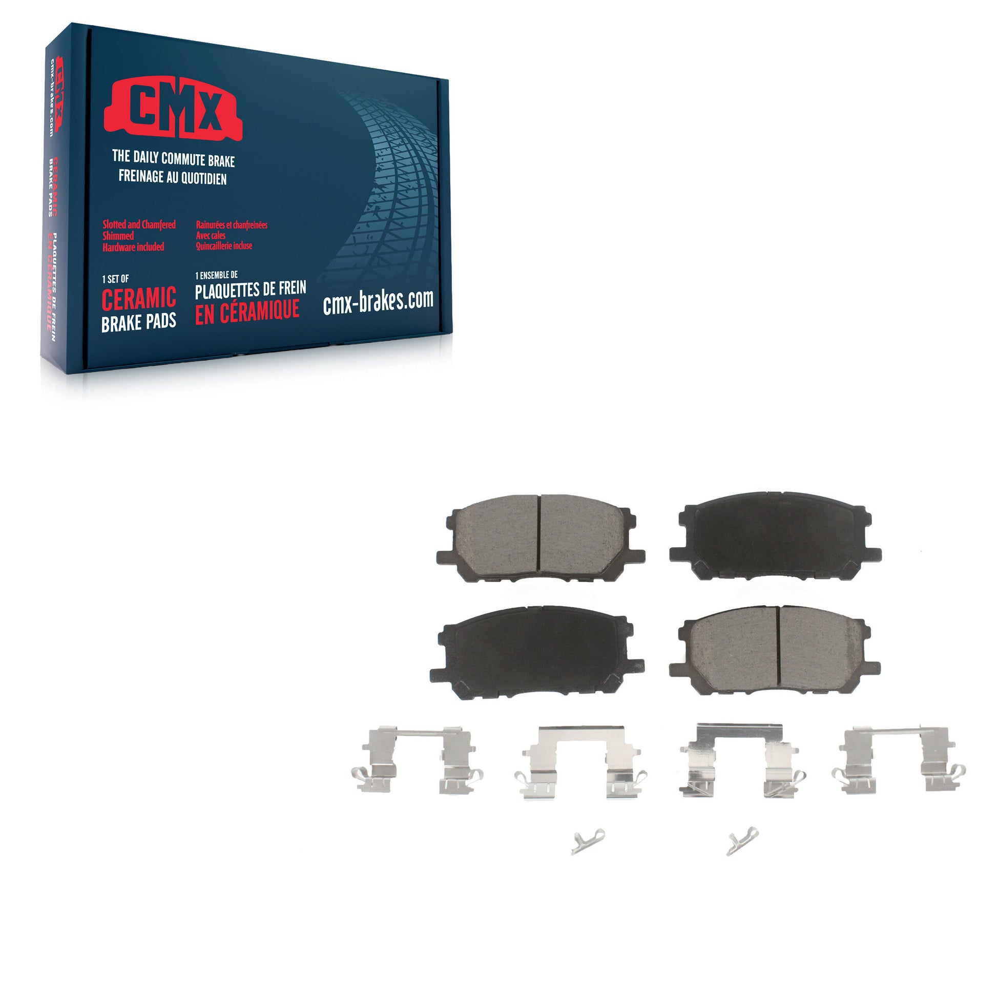 CMX CMX-D1005 Disc Brake Pad for 2004-2009 Lexus RX350, Lexus RX400h, Toyota Highlander - Front