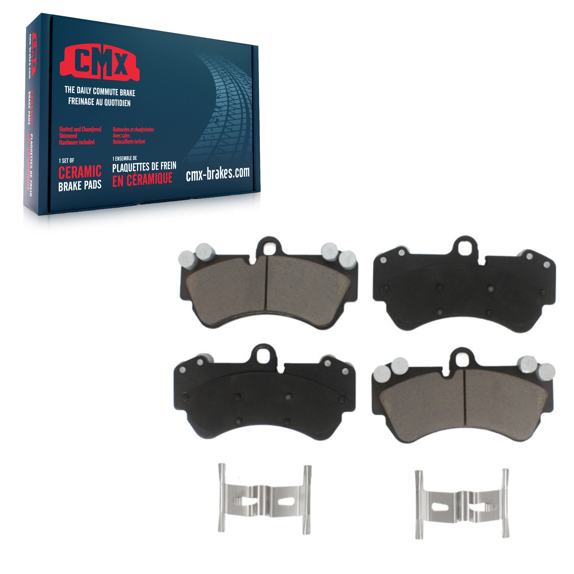 CMX CMX-D1007 Disc Brake Pad for 2003-2018 Mercedes-Benz G550 4x4, Porsche Cayenne, Volkswagen Touareg - Front