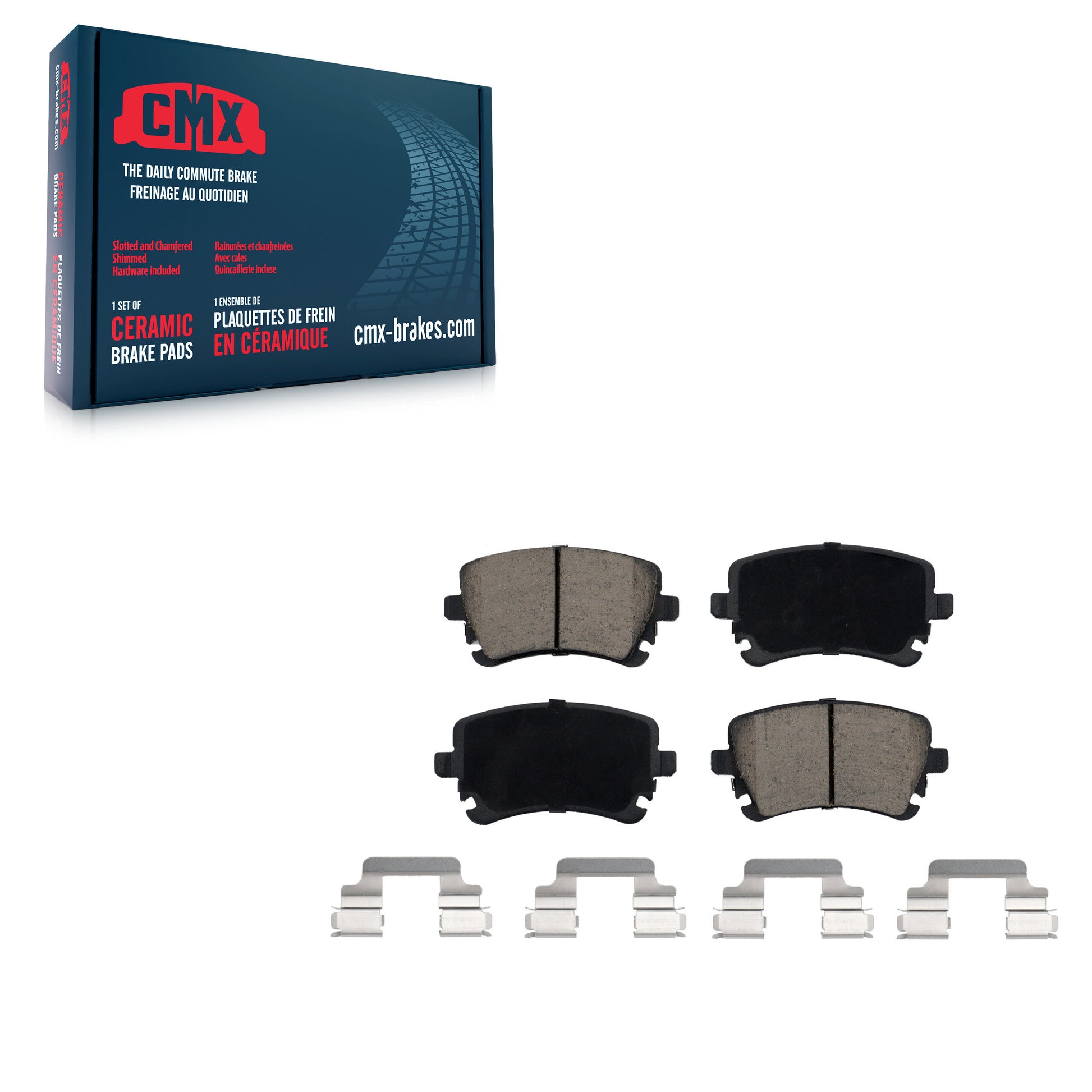 CMX CMX-D1018 Disc Brake Pad for 2003-2016 Audi Q5, Audi A4 allroad, Audi RS4 - Rear