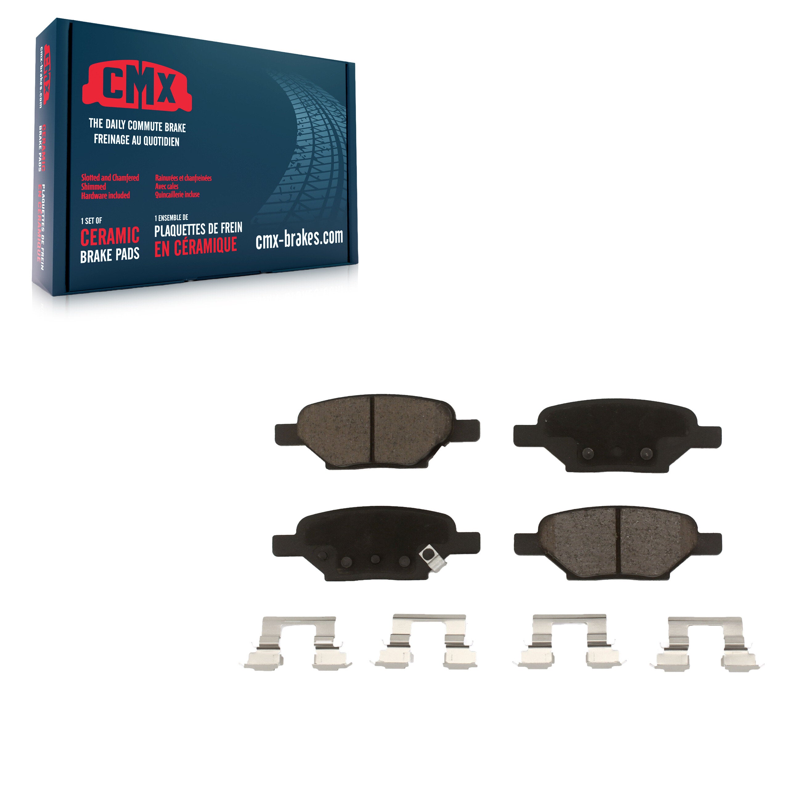 CMX CMX-D1033 Disc Brake Pad for 2004-2012 Chevrolet HHR, Chevrolet Cobalt, Chevrolet Malibu - Rear