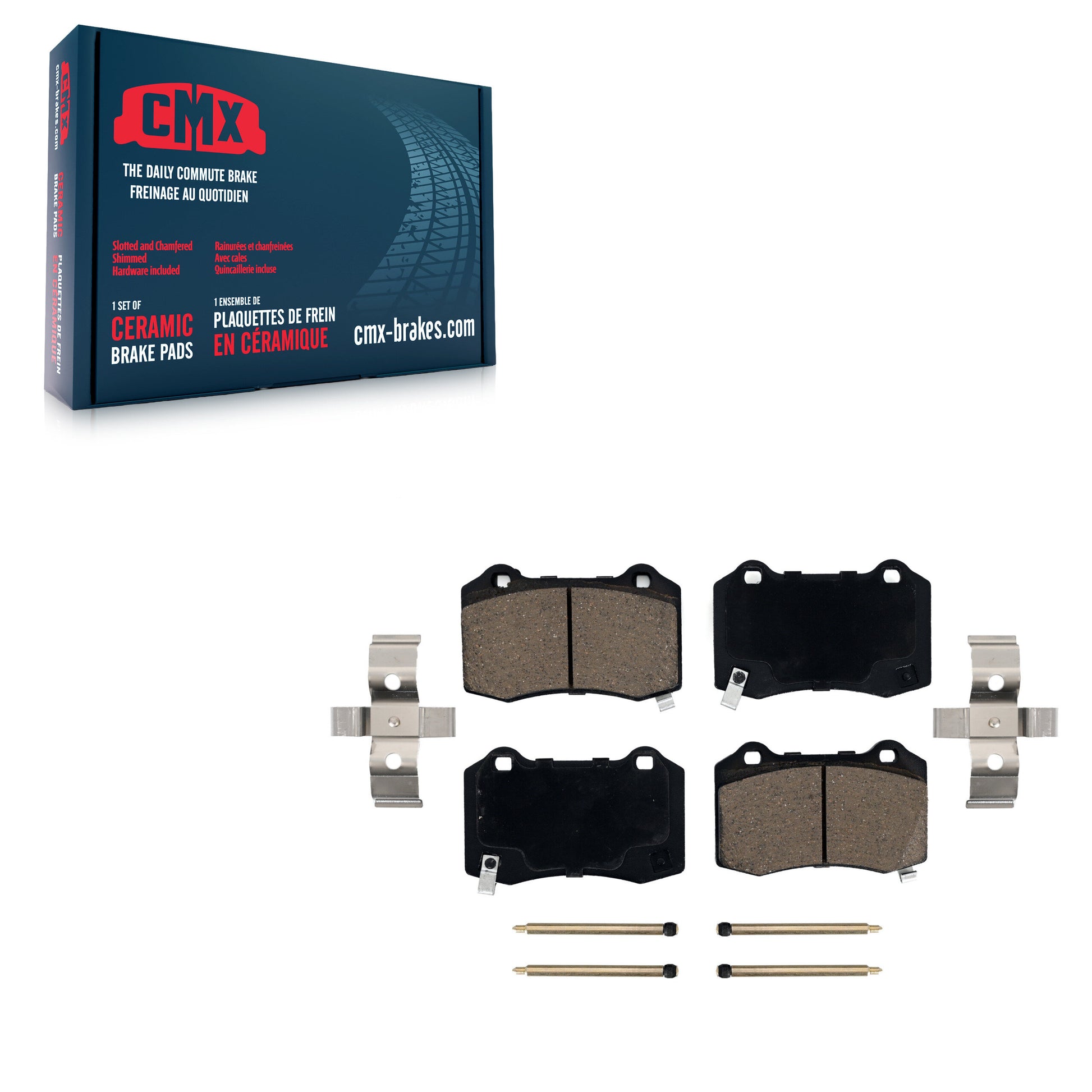 CMX CMX-D1053 Disc Brake Pad for 2004-2024 Dodge Challenger, Dodge Charger, Tesla X - Rear