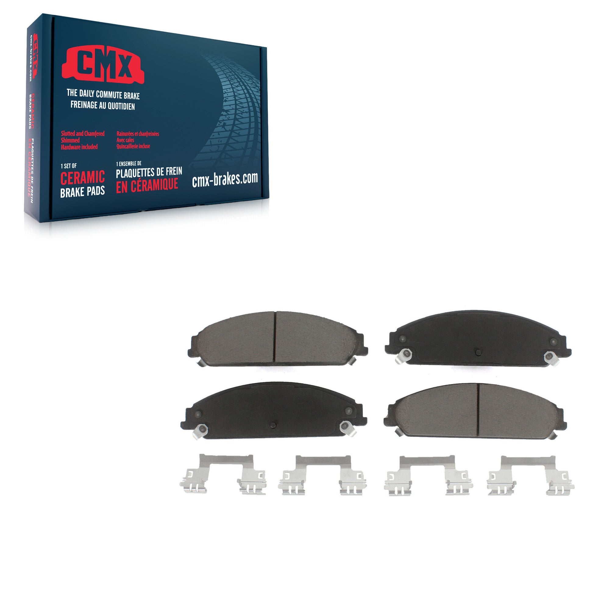 CMX CMX-D1058 Disc Brake Pad for 2005-2023 Chrysler 300, Dodge Challenger, Dodge Charger - Front
