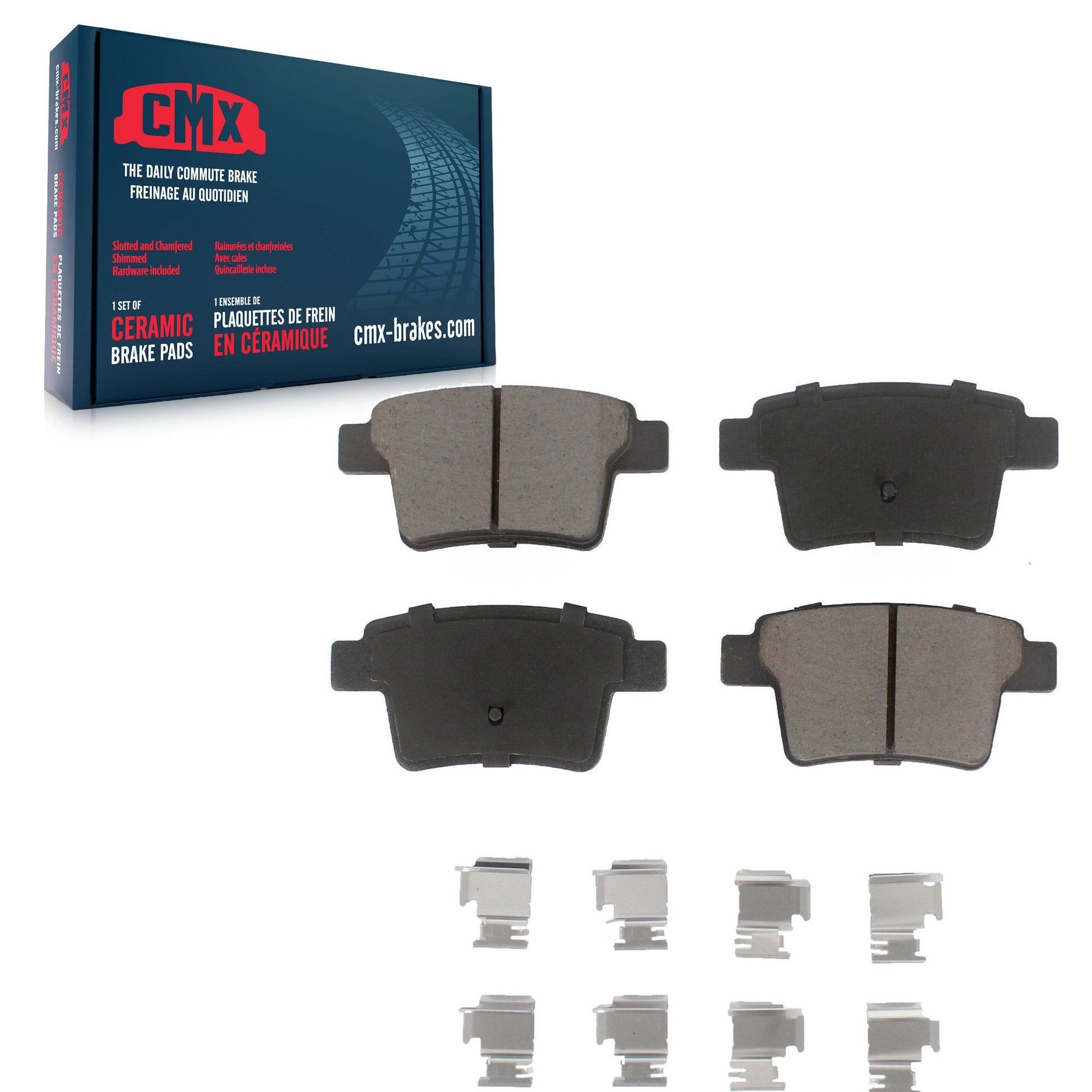 CMX CMX-D1071 Disc Brake Pad for 2005-2009 Ford Taurus, Ford Taurus X, Mercury Sable - Rear