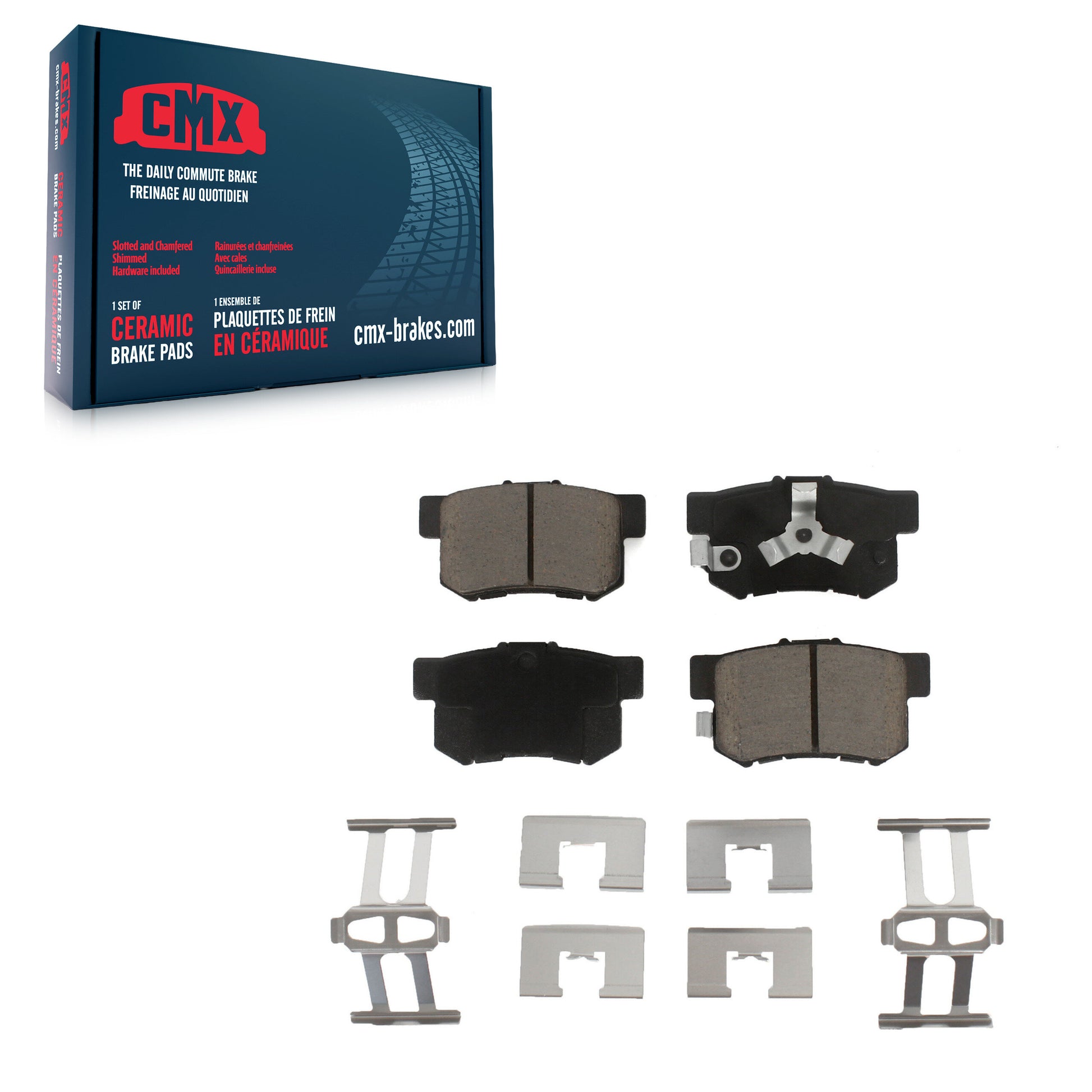 CMX CMX-D1086 Disc Brake Pad for 2005-2018 Acura RDX, Honda Crosstour, Honda Accord Crosstour - Rear
