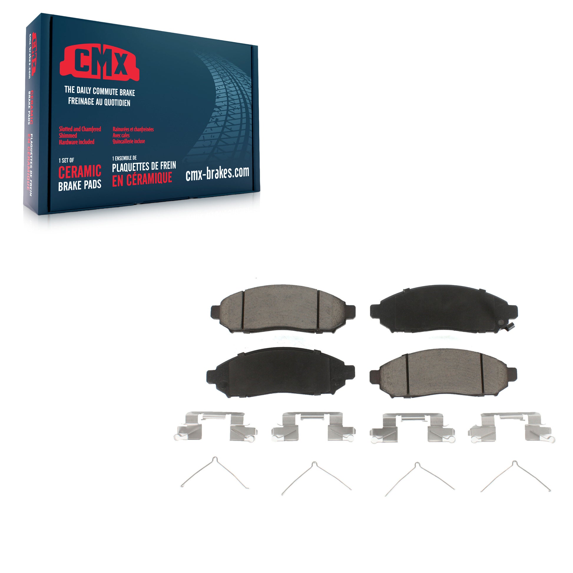 CMX CMX-D1094 Disc Brake Pad for 2004-2025 Nissan NV200, Chevrolet City Express, Nissan LEAF - Front