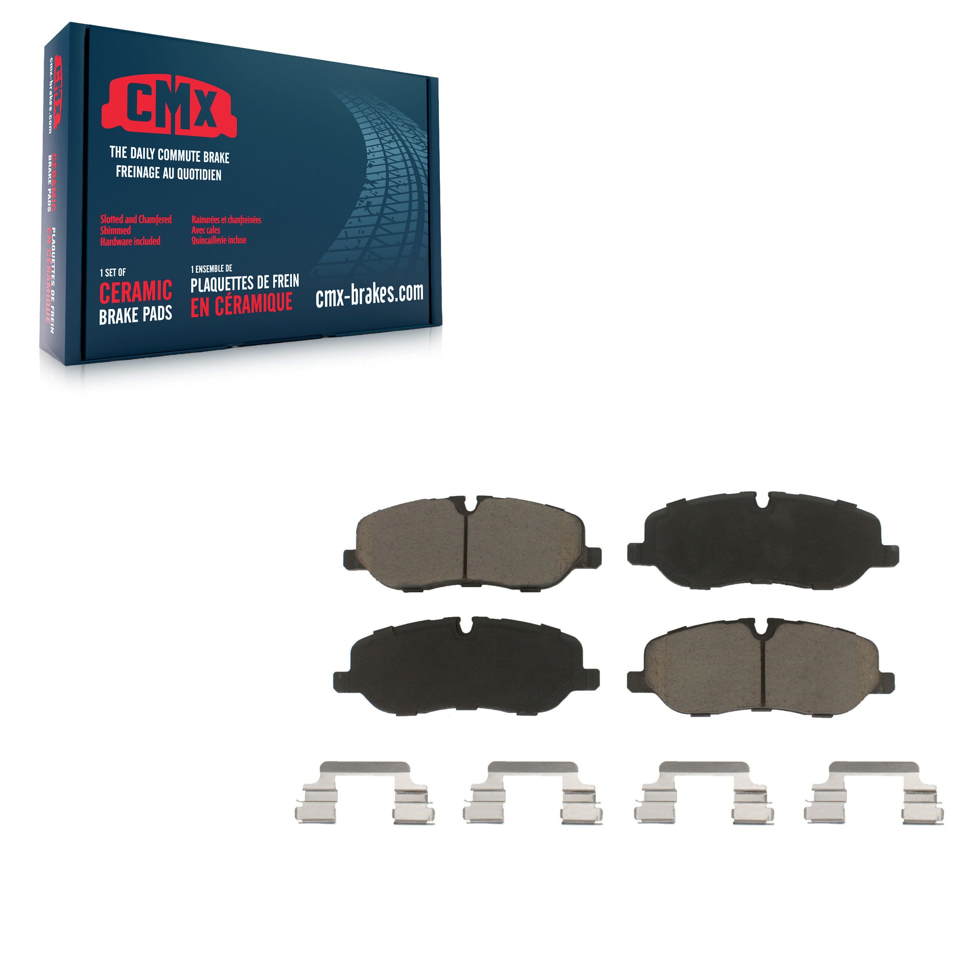 CMX CMX-D1098 Disc Brake Pad for 2005-2009 Land Rover Range Rover Sport, Land Rover Range Rover, Land Rover LR3 - Front