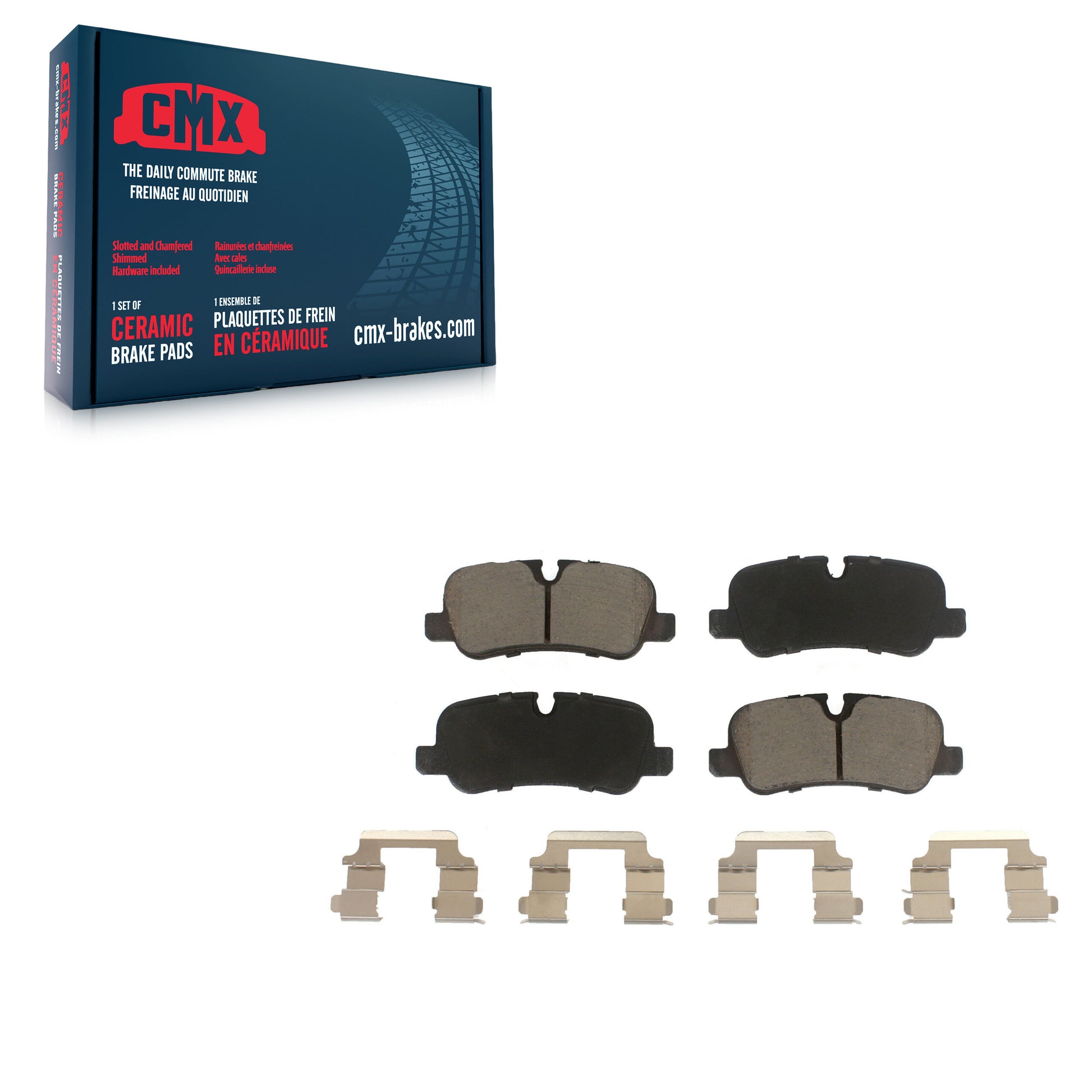 CMX CMX-D1099 Disc Brake Pad for 2005-2016 Land Rover LR4, Land Rover Range Rover, Land Rover Range Rover Sport - Rear