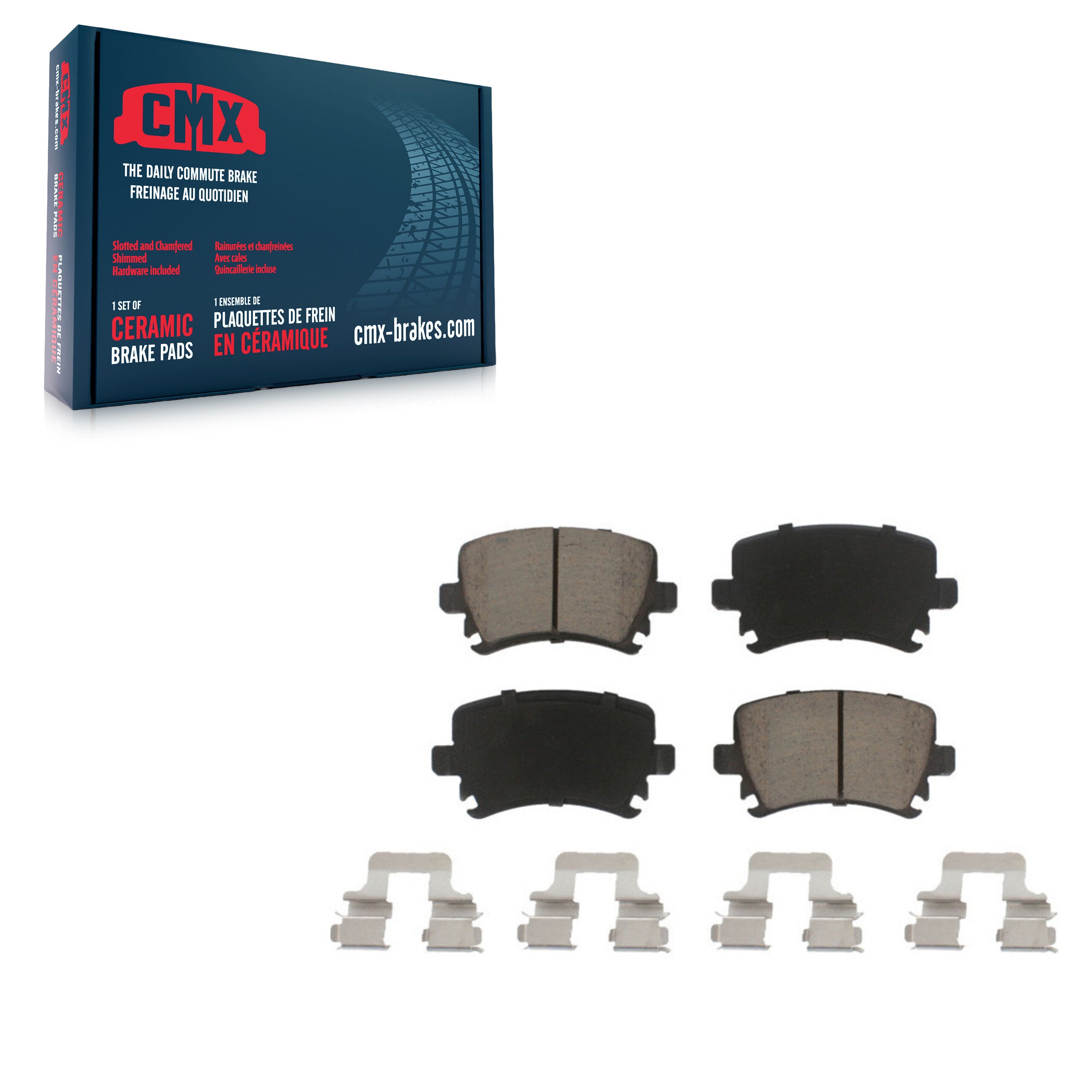 CMX CMX-D1108 Disc Brake Pad for 2005-2021 Volkswagen GTI, Volkswagen Tiguan Limited, Audi Q3 - Rear