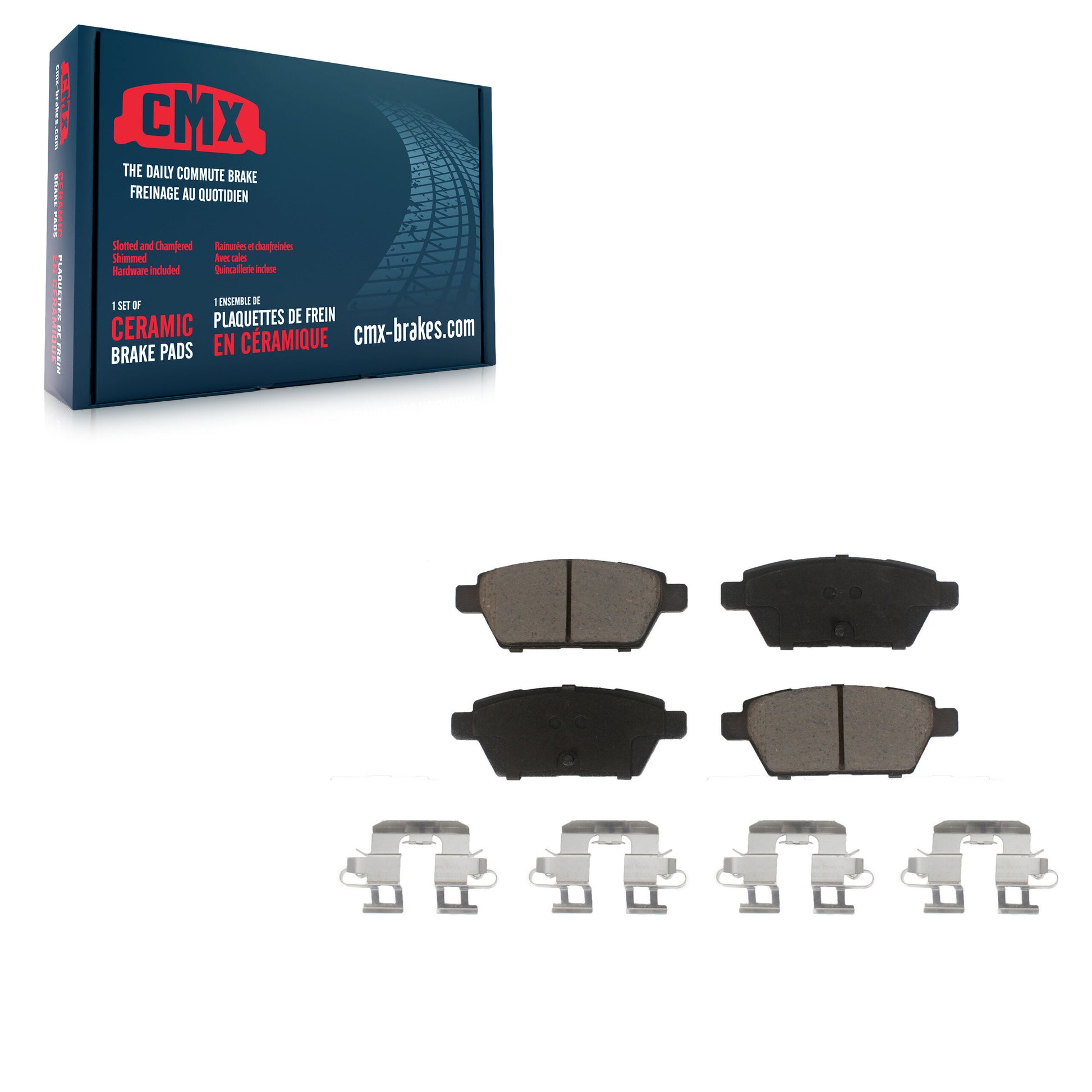 CMX CMX-D1161 Disc Brake Pad for 2006-2013 Lincoln MKZ, Ford Fusion, Lincoln Zephyr - Rear