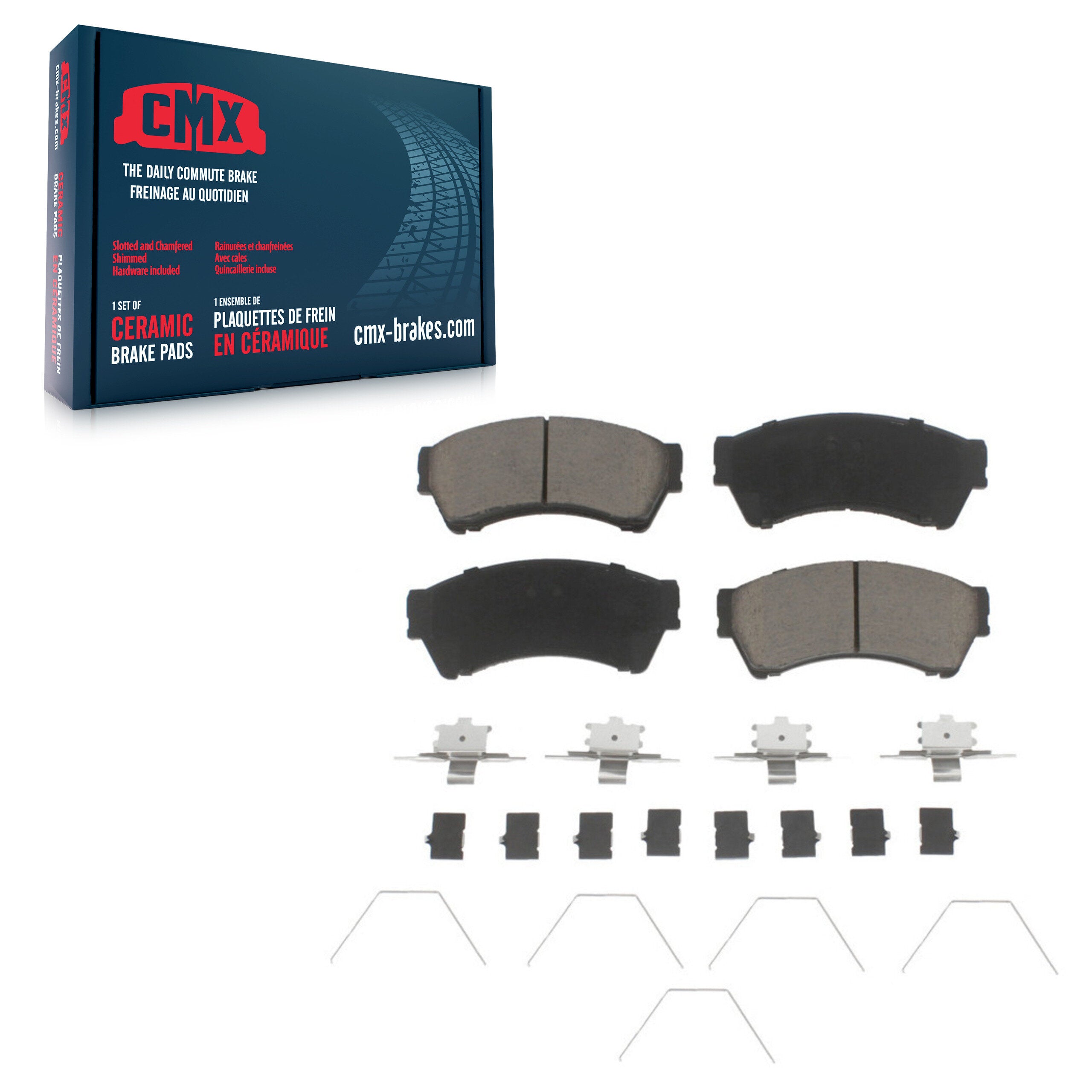 CMX CMX-D1164 Disc Brake Pad for 2006-2013 Mazda 6, Lincoln MKZ, Ford Fusion - Front