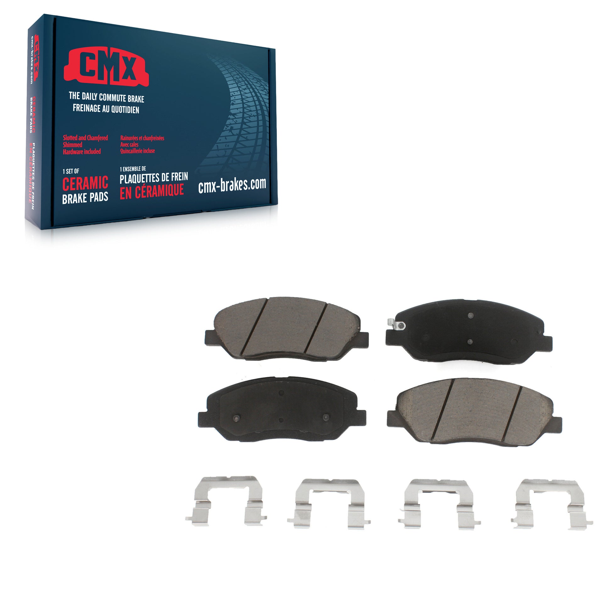 CMX CMX-D1202 Disc Brake Pad for 2006-2016 Kia Sedona, Hyundai Santa Fe, Hyundai Santa Fe XL - Front