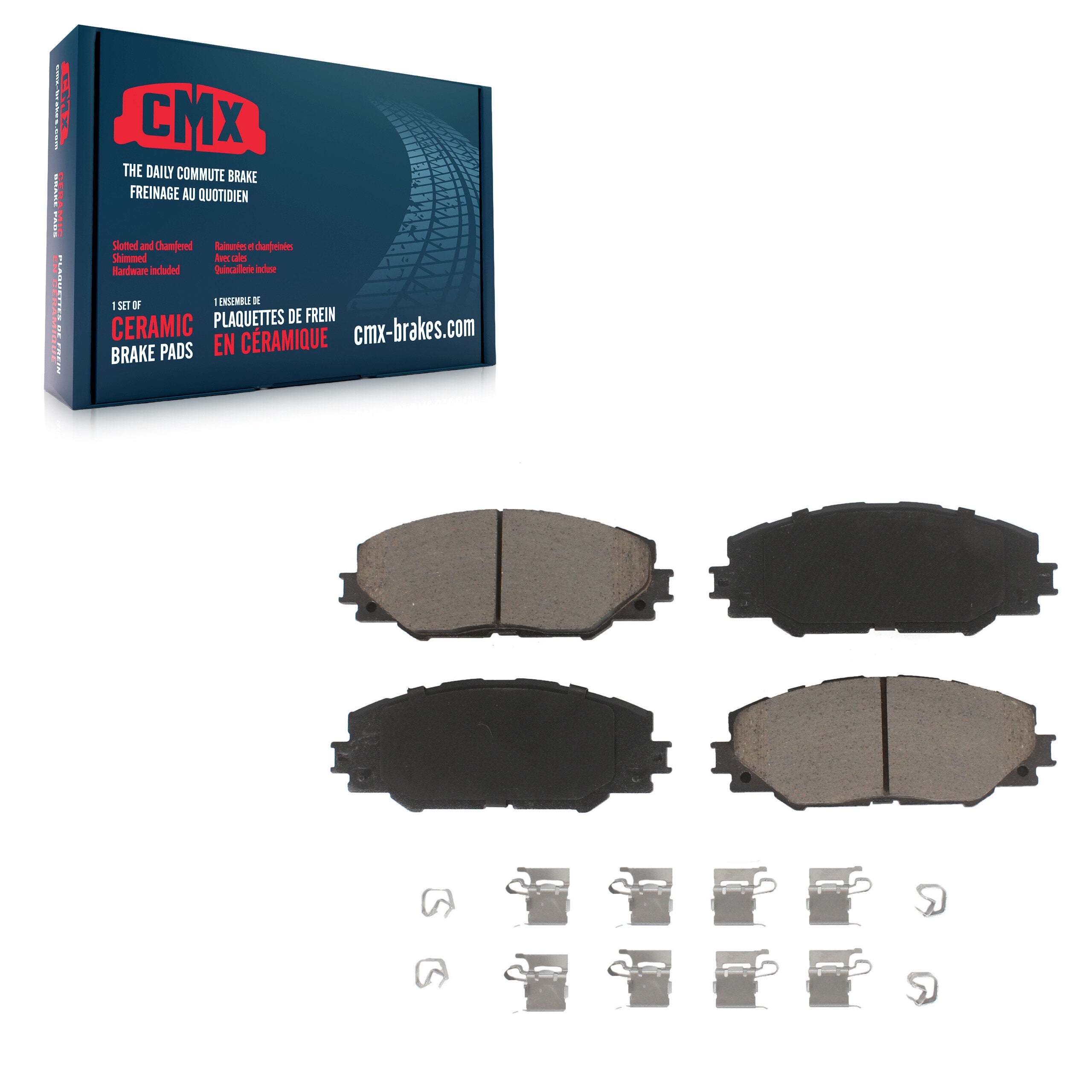 CMX CMX-D1211 Disc Brake Pad for 2006-2020 Toyota RAV4, Toyota Corolla iM, Scion iM - Front