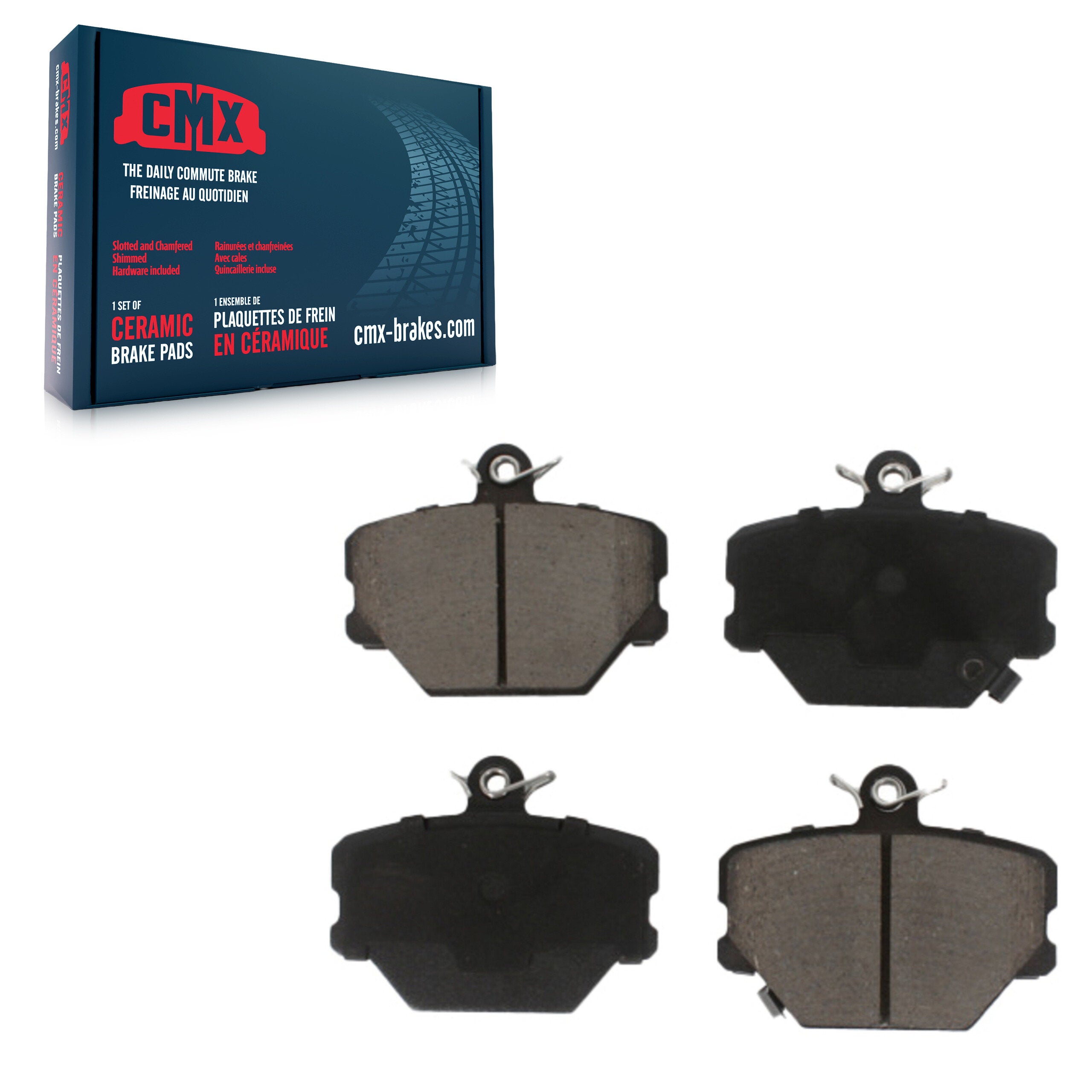 CMX CMX-D1252 Disc Brake Pad for 2005-2016 Smart Fortwo - Front