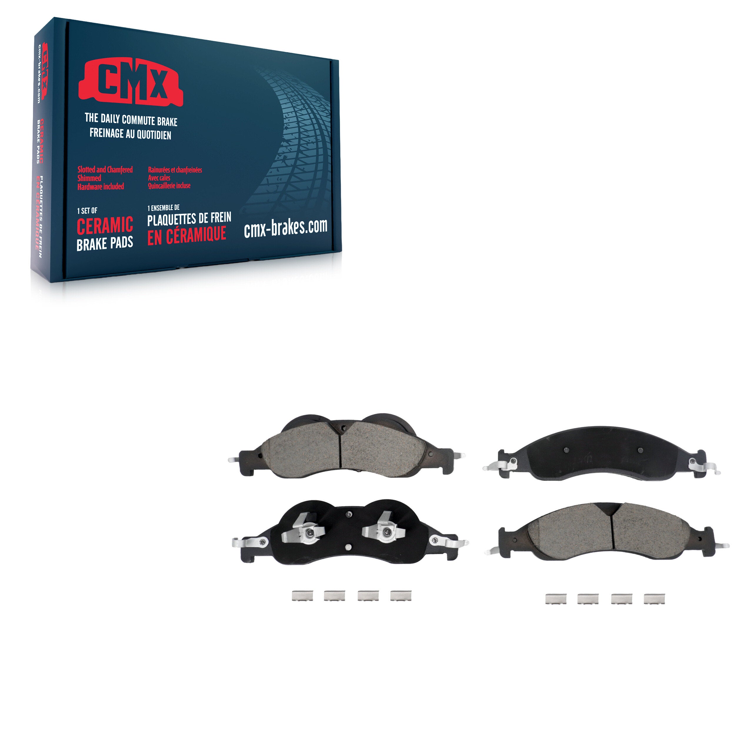 CMX CMX-D1278 Disc Brake Pad for 2007-2009 Ford Expedition, Lincoln Navigator - Front