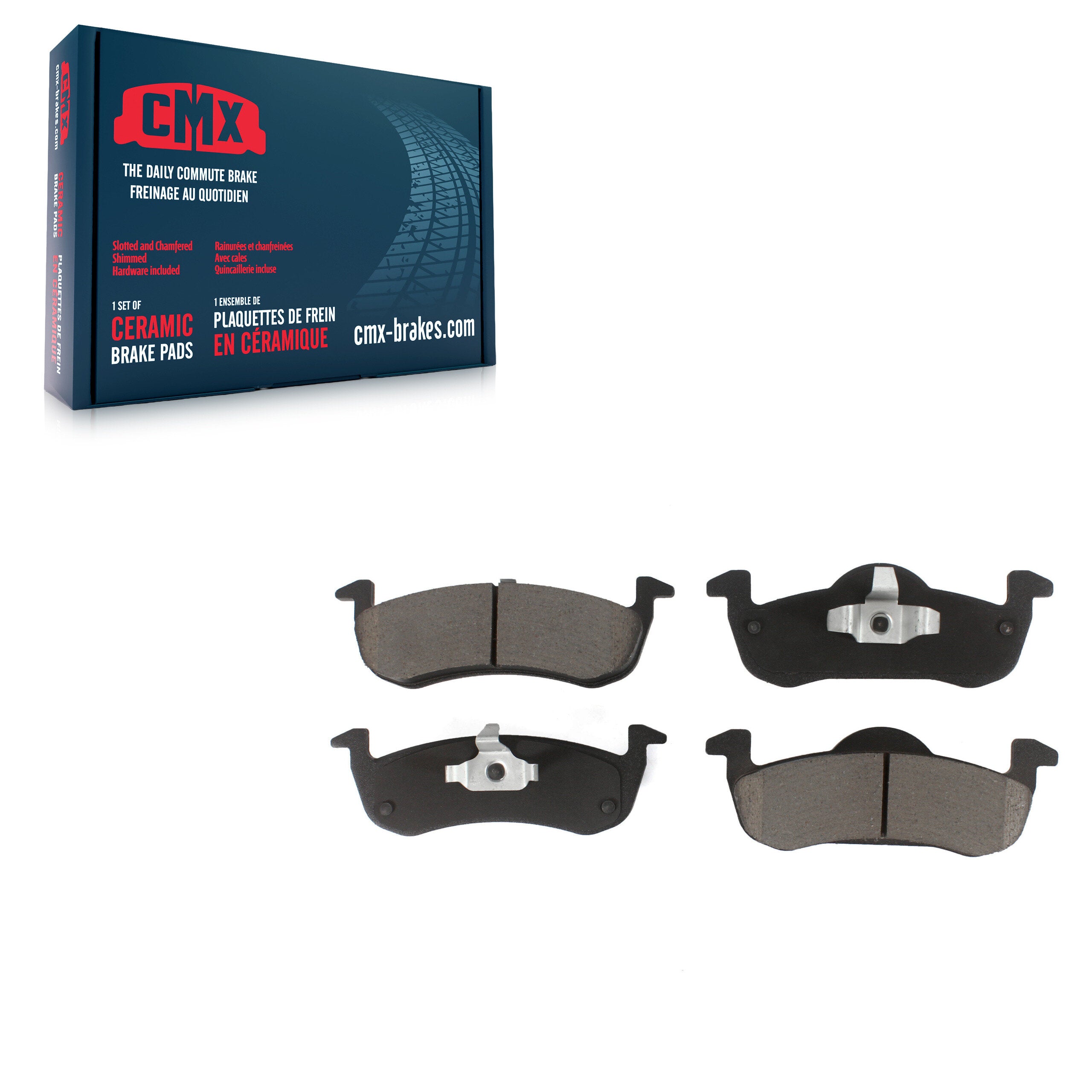 CMX CMX-D1279 Disc Brake Pad for 2007-2019 Lincoln MKT, Ford Expedition, Lincoln Navigator - Rear