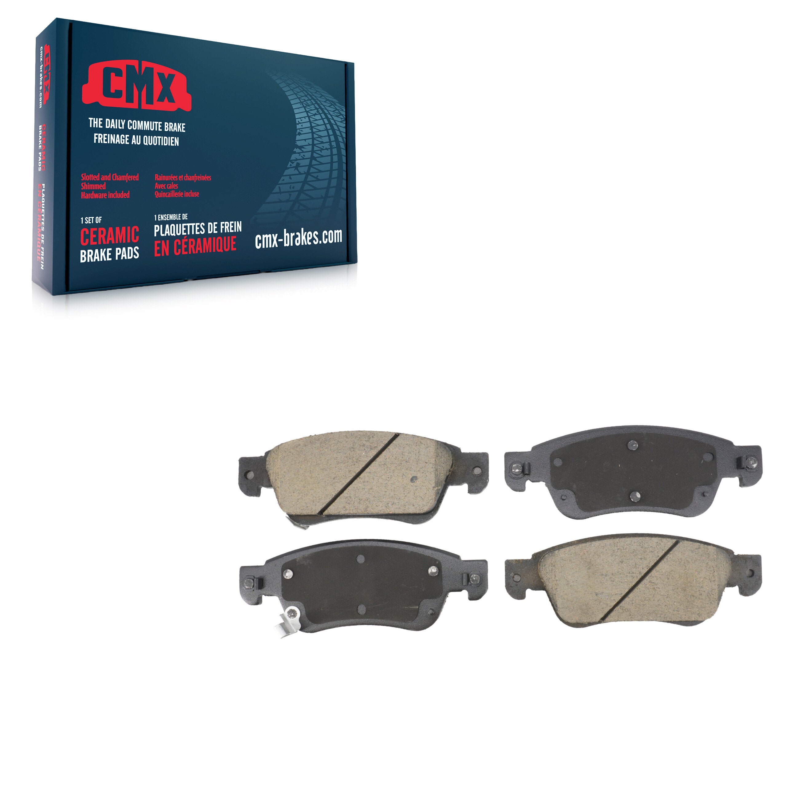 CMX CMX-D1287 Disc Brake Pad for 2007-2015 INFINITI Q60, INFINITI G37, INFINITI G35 - Front
