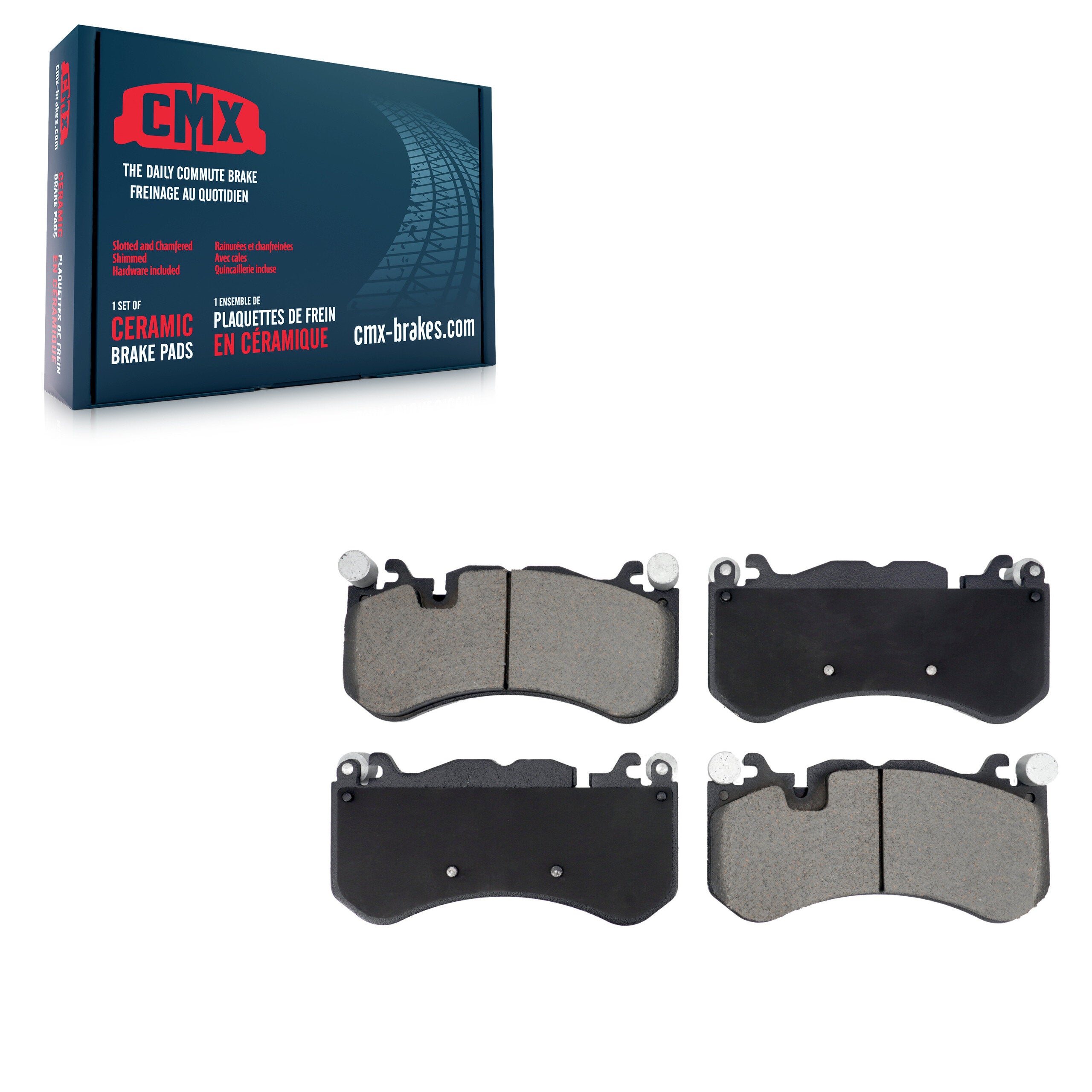 CMX CMX-D1291 Disc Brake Pad for 2007-2023 Mercedes-Benz C63 AMG S, Mercedes-Benz S65 AMG, Mercedes-Benz GLE43 AMG - Front