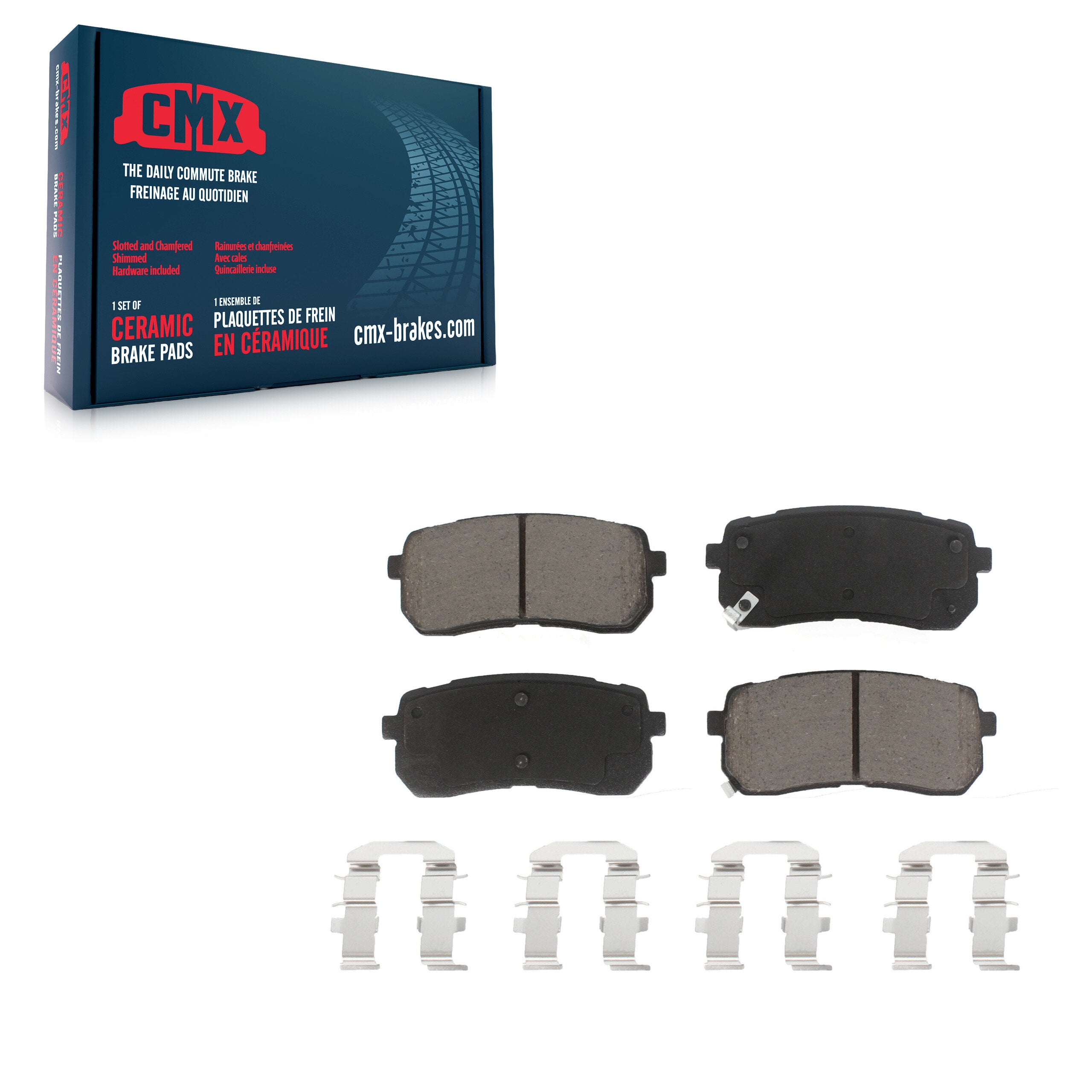 CMX CMX-D1302 Disc Brake Pad for 2007-2021 Kia Sedona, Hyundai Veracruz - Rear