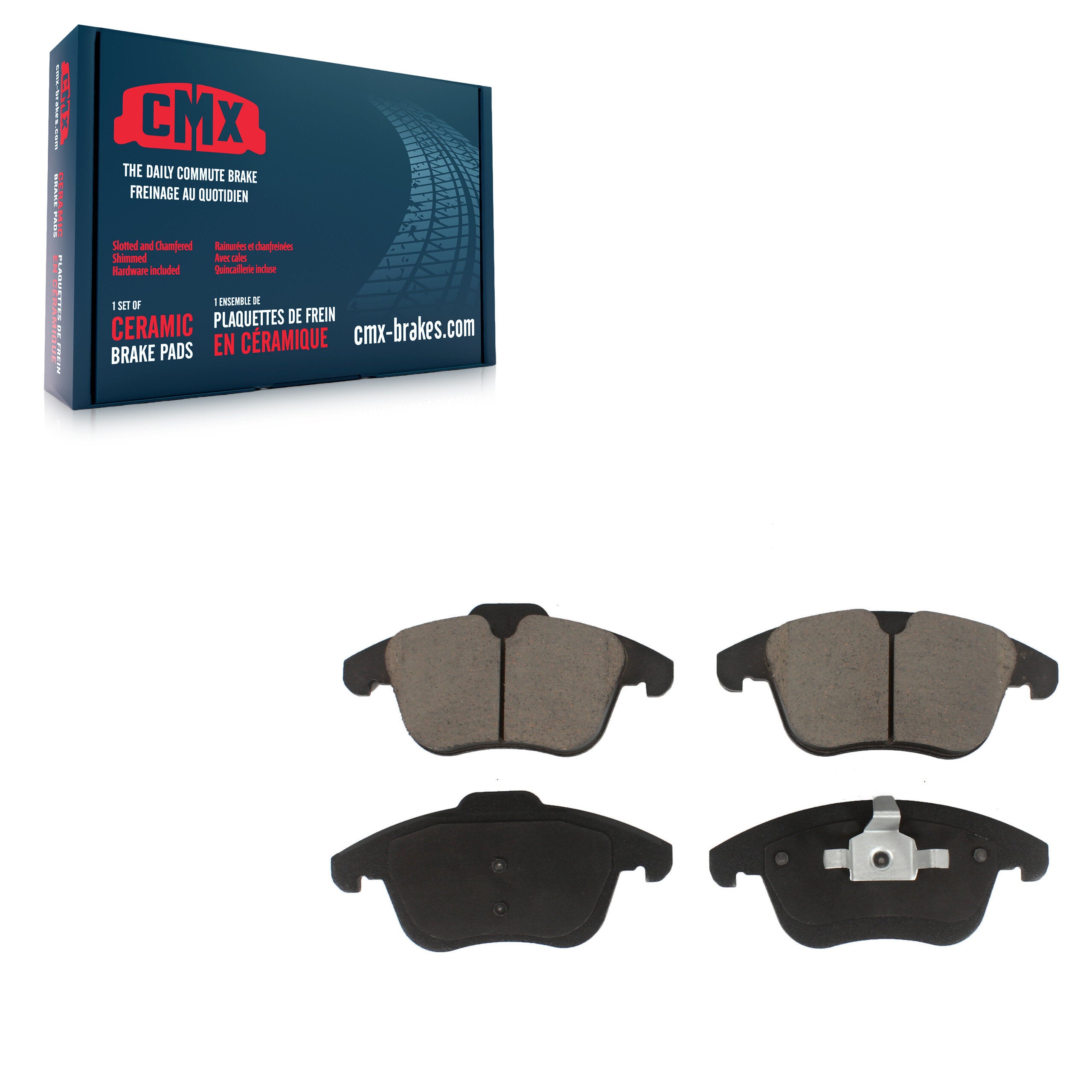CMX CMX-D1306 Disc Brake Pad for 2007-2020 Volvo S60, Volvo V60, Land Rover Range Rover Evoque - Front