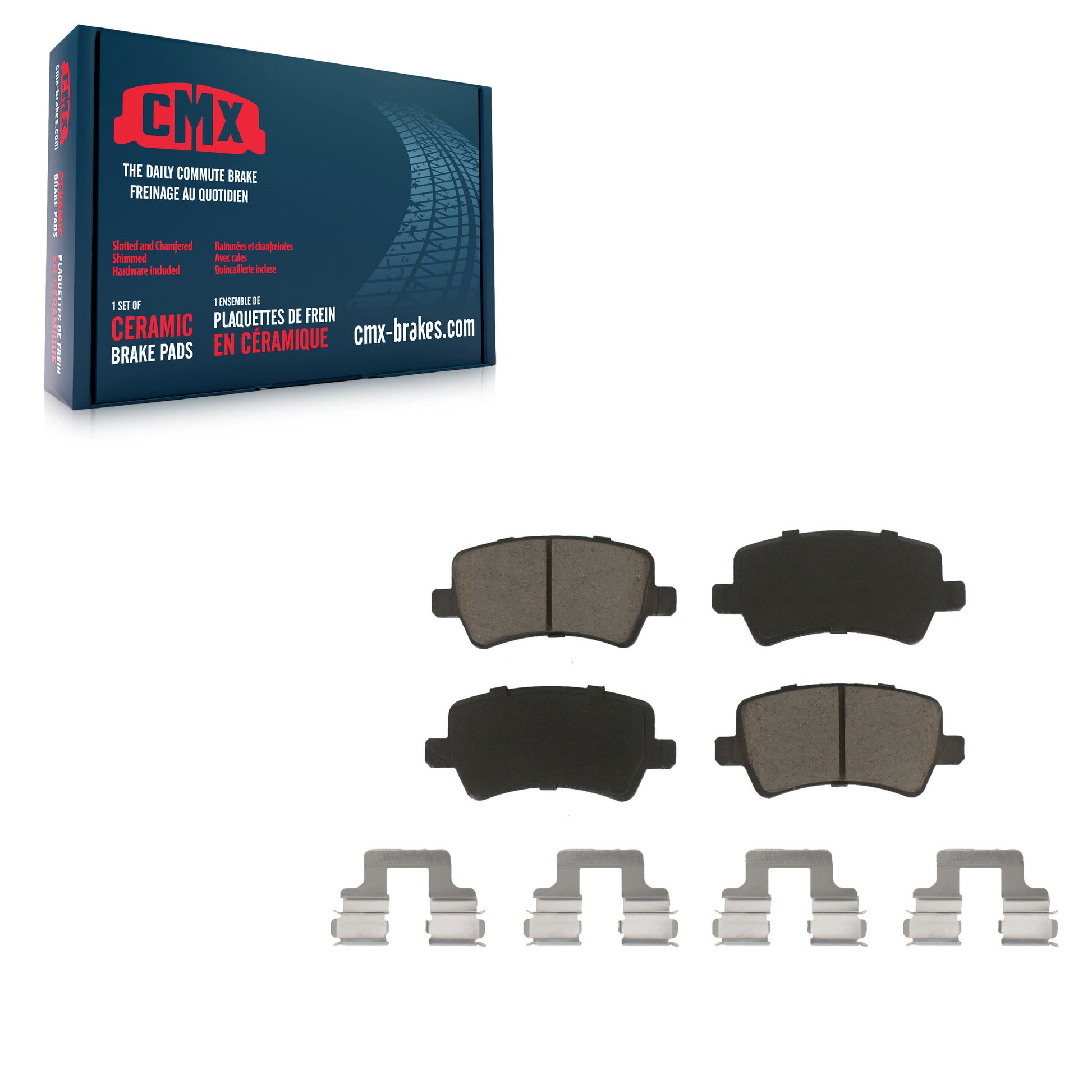 CMX CMX-D1307 Disc Brake Pad for 2007-2018 Volvo S60, Volvo V60, Volvo S60 Cross Country - Rear