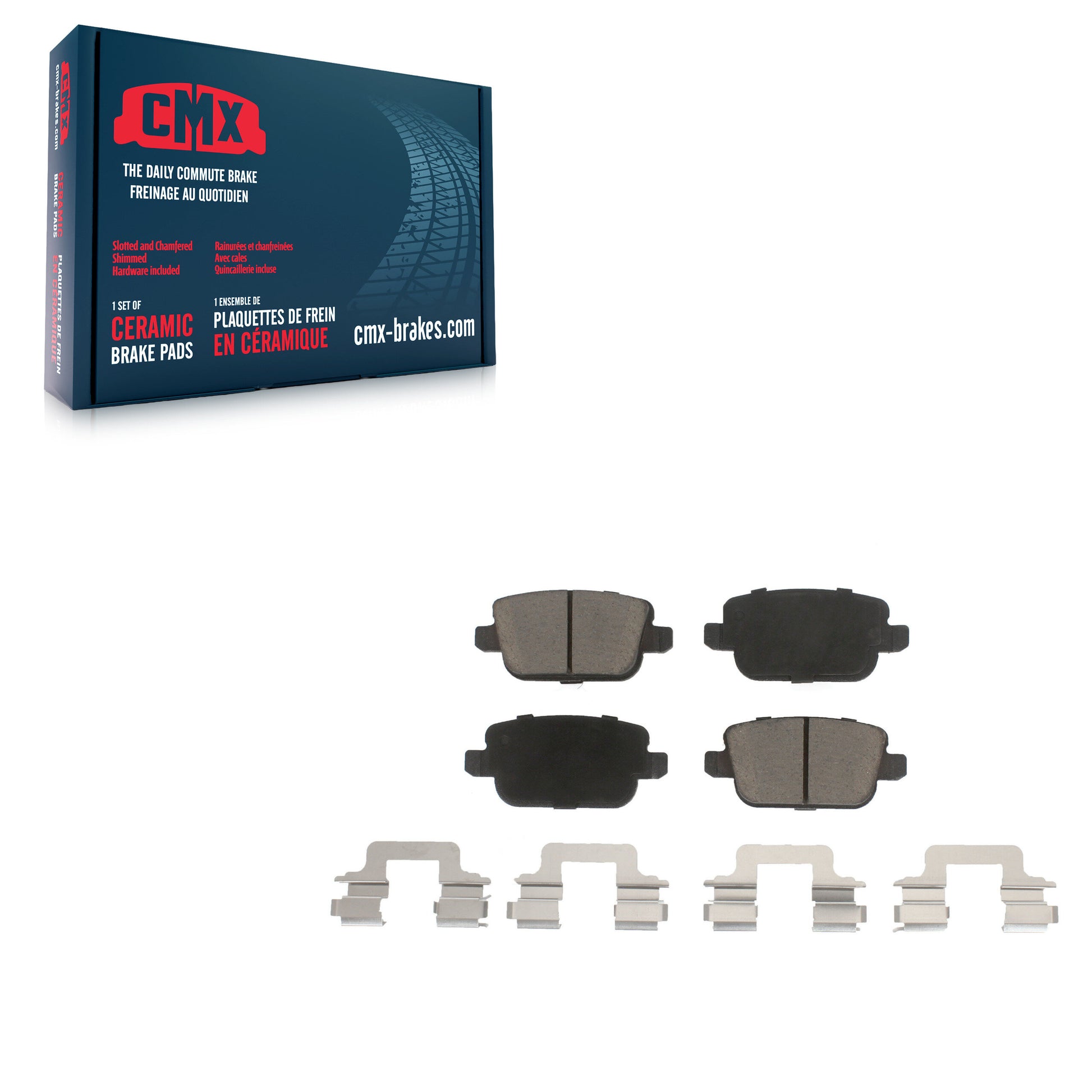 CMX CMX-D1314 Disc Brake Pad for 2007-2011 Land Rover LR2, Volvo S80 - Rear
