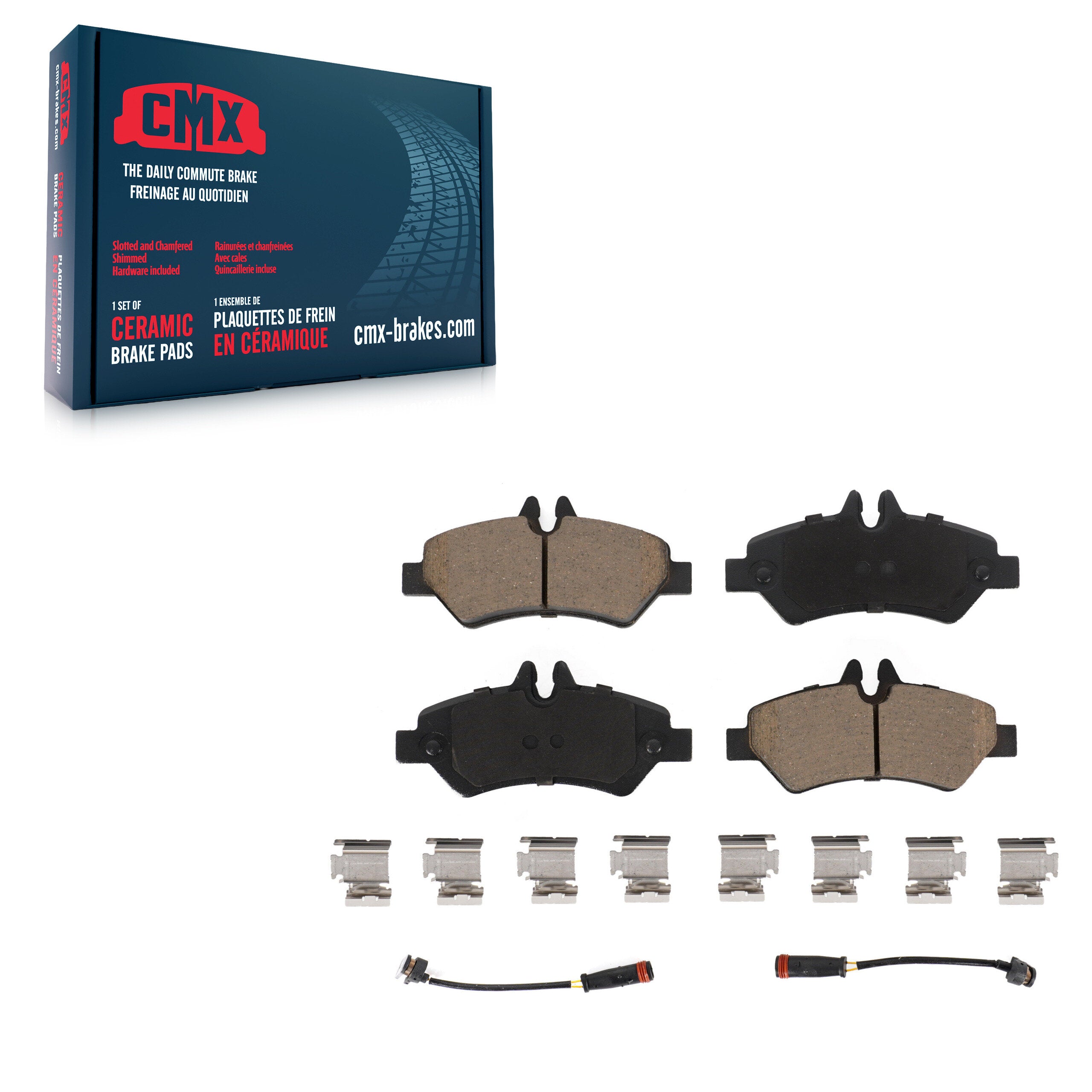 CMX CMX-D1317A Disc Brake Pad for 2007-2018 Freightliner Sprinter 3500, Mercedes-Benz Sprinter 2500, Mercedes-Benz Sprinter 3500 - Rear