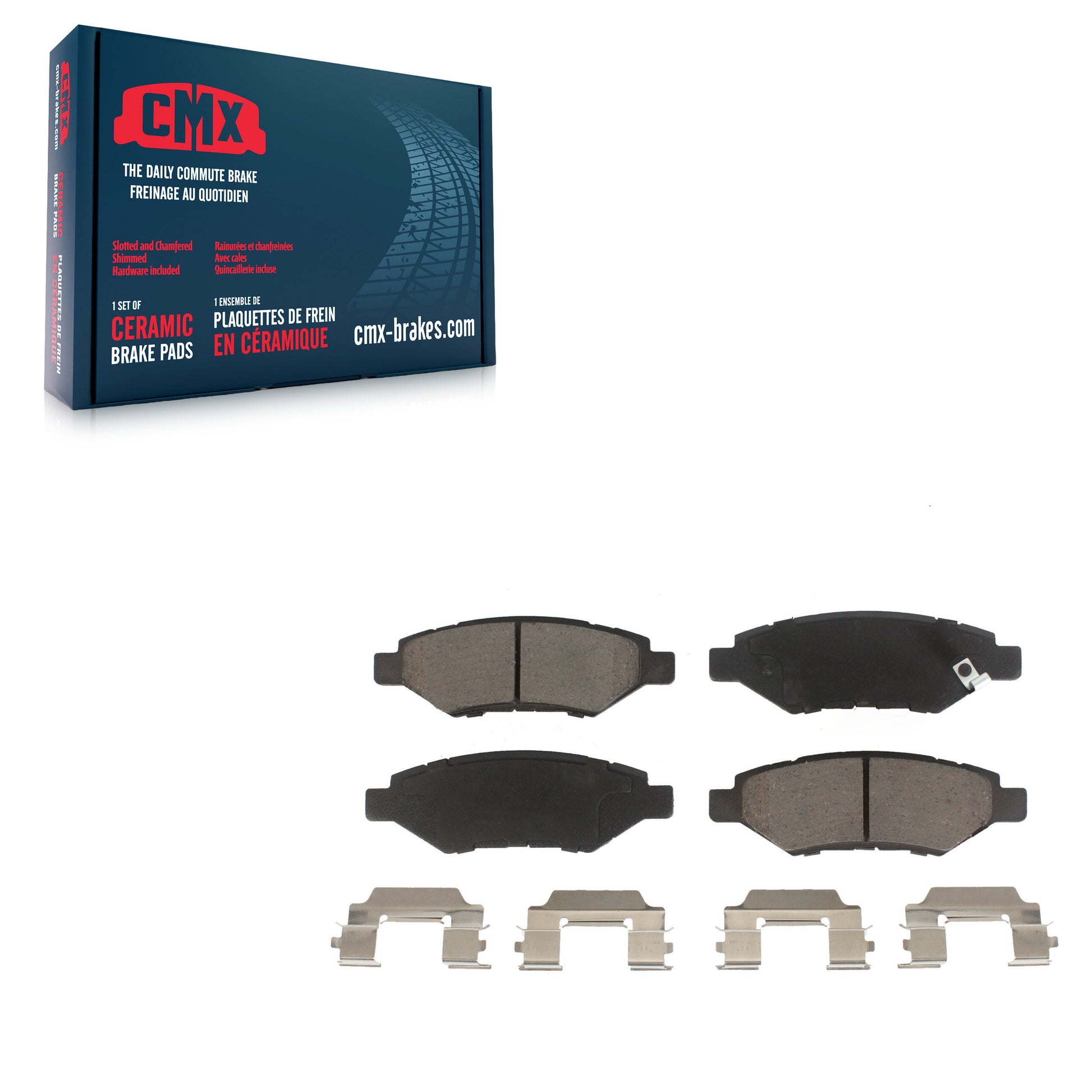 CMX CMX-D1337 Disc Brake Pad for 2008-2016 Cadillac CTS, Saab 9-4X, Cadillac SRX - Rear