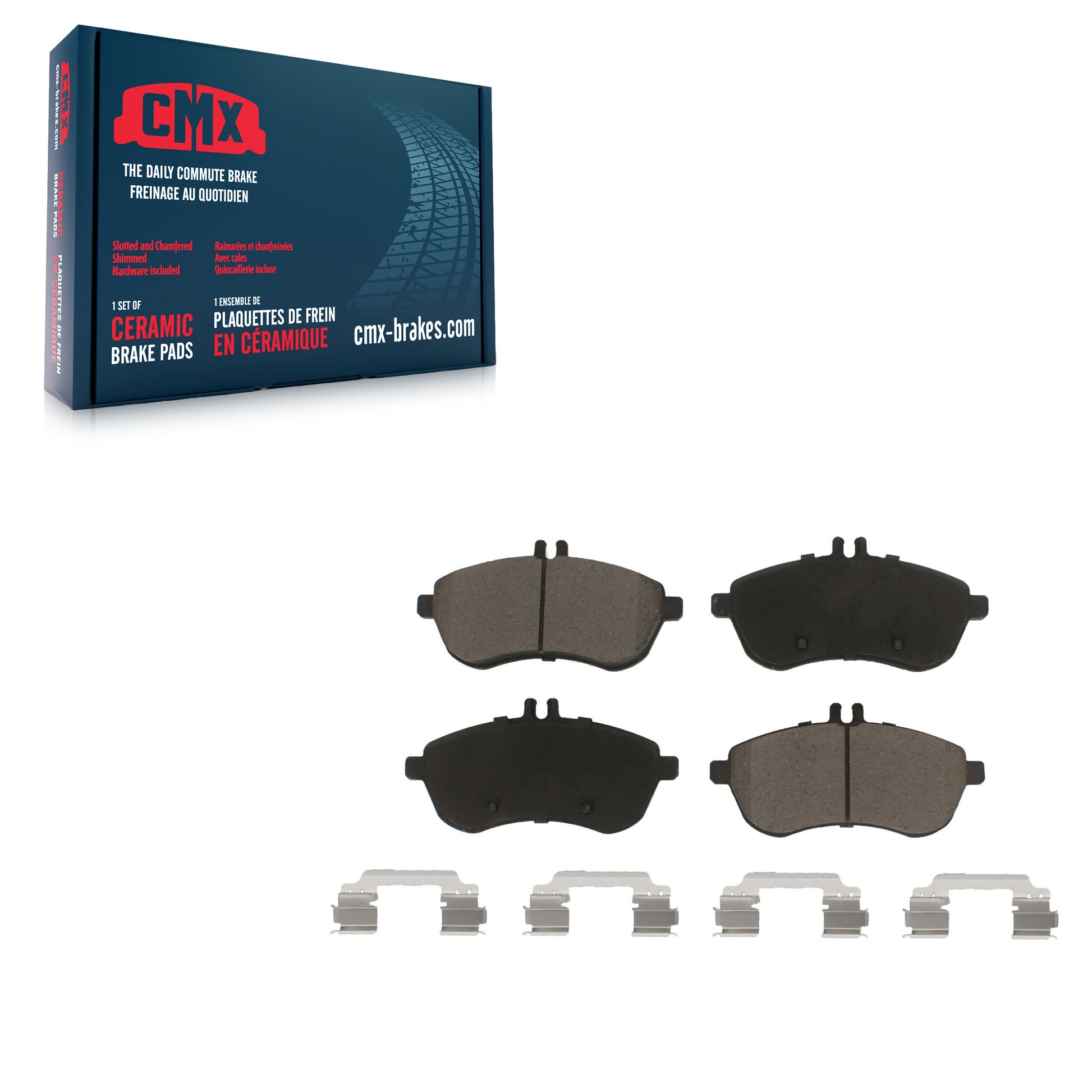 CMX CMX-D1340 Disc Brake Pad for 2008-2015 Mercedes-Benz C250, Mercedes-Benz SLK250, Mercedes-Benz C230 - Front