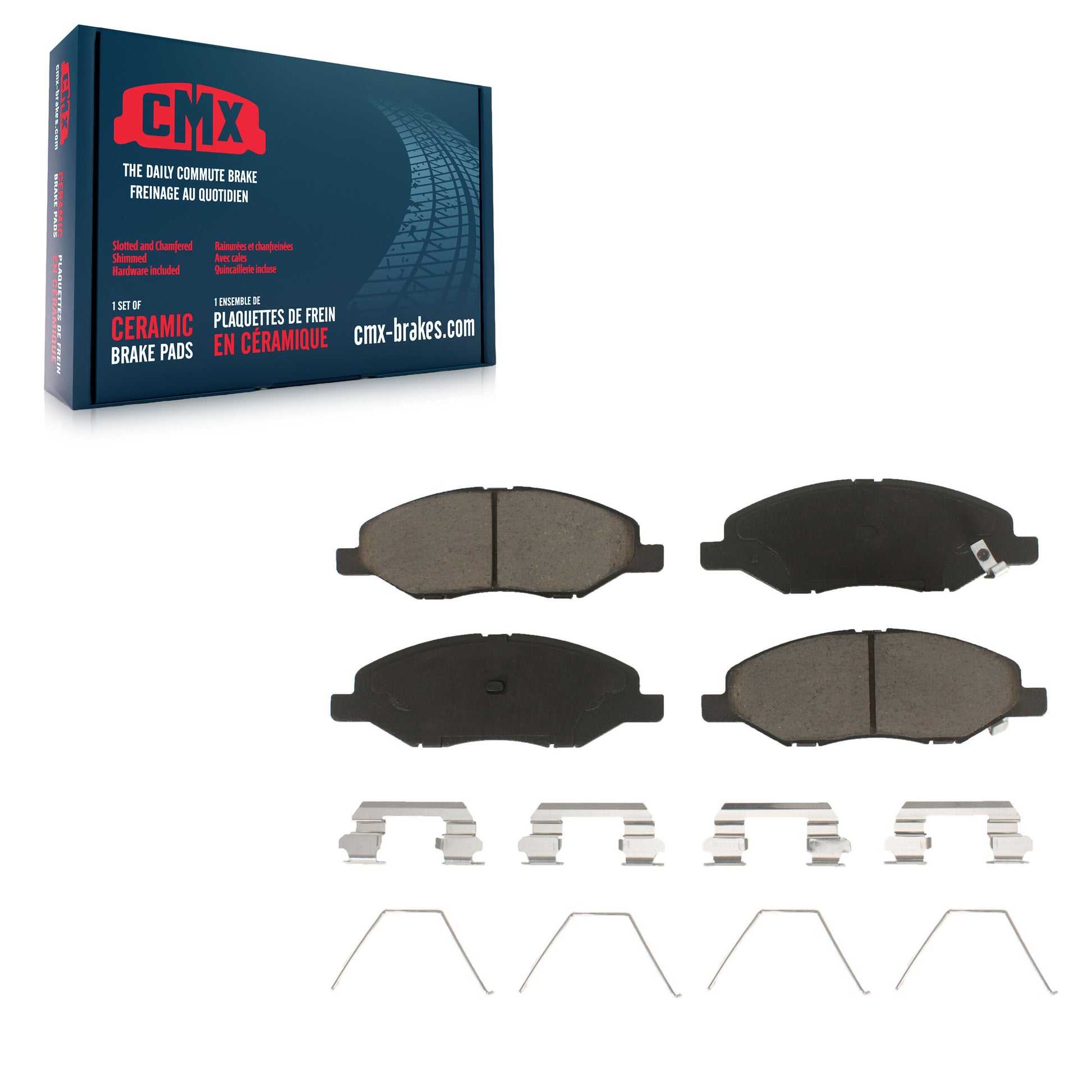CMX CMX-D1345 Disc Brake Pad for 2008-2011 Nissan Versa - Front