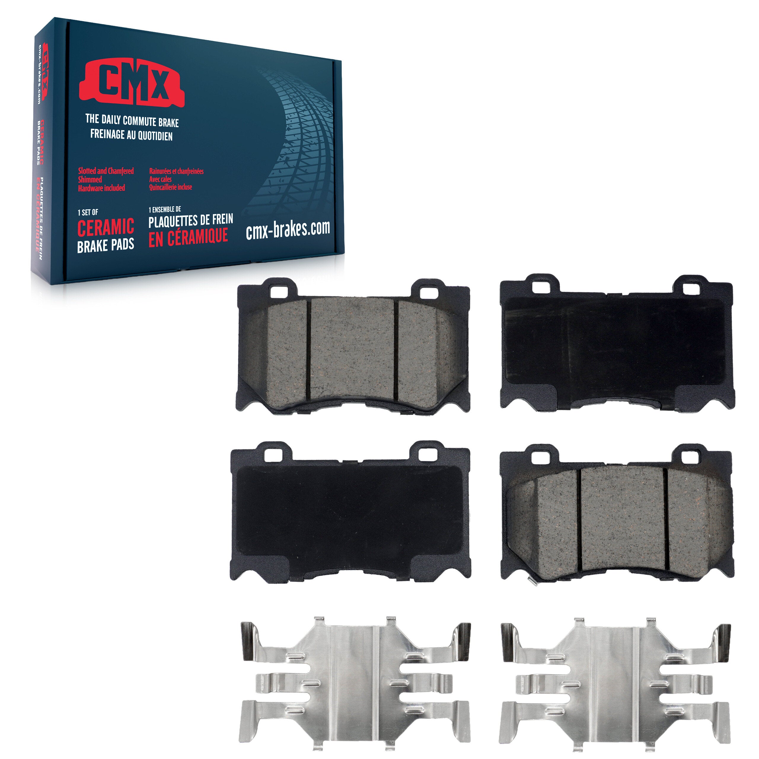 CMX CMX-D1346 Disc Brake Pad for 2008-2024 Nissan Z, INFINITI Q60, INFINITI Q70L - Front