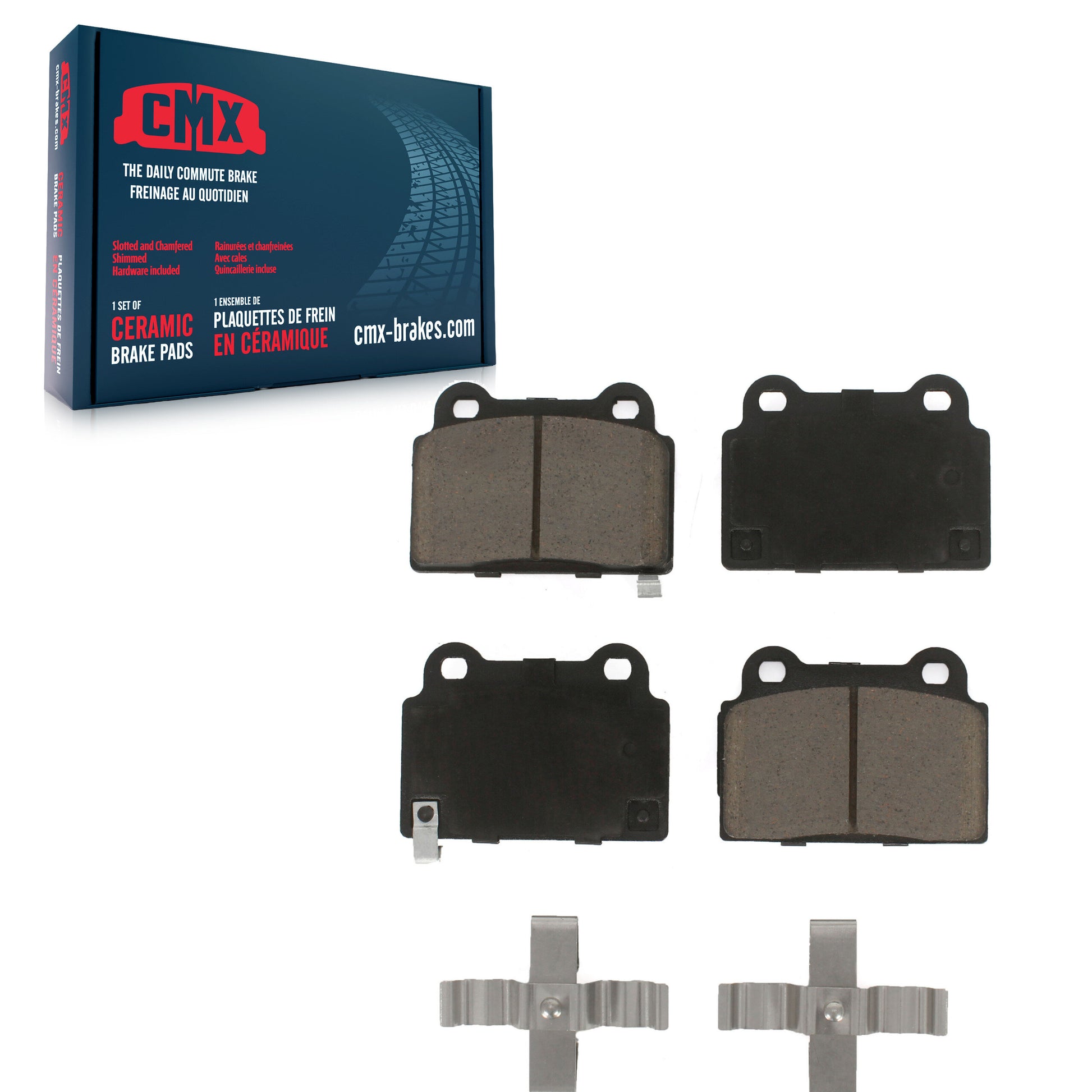 CMX CMX-D1368 Disc Brake Pad for 2008-2015 Mitsubishi Lancer - Rear