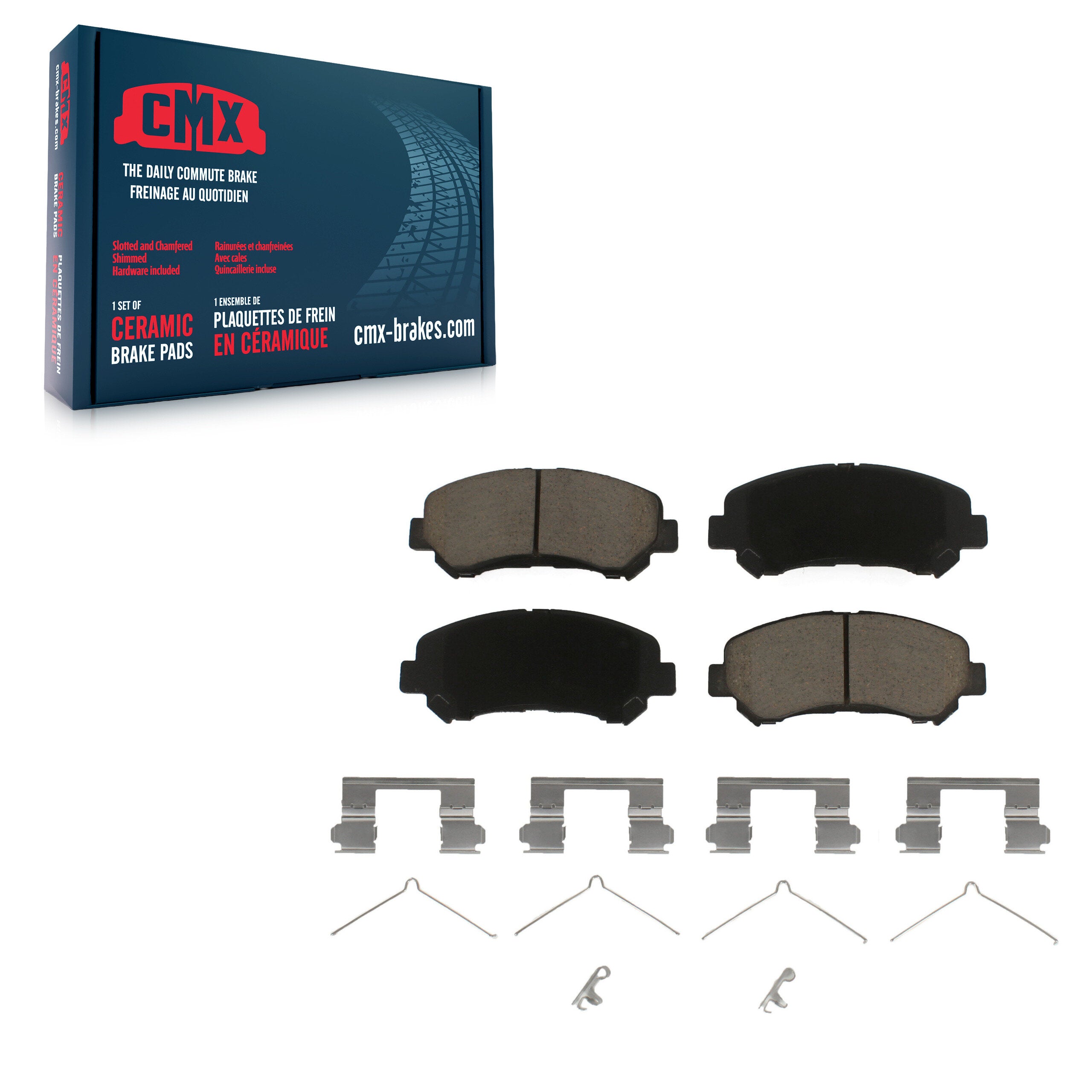 CMX CMX-D1374 Disc Brake Pad for 2007-2022 Nissan Juke, Nissan Rogue Select, Suzuki Kizashi - Front