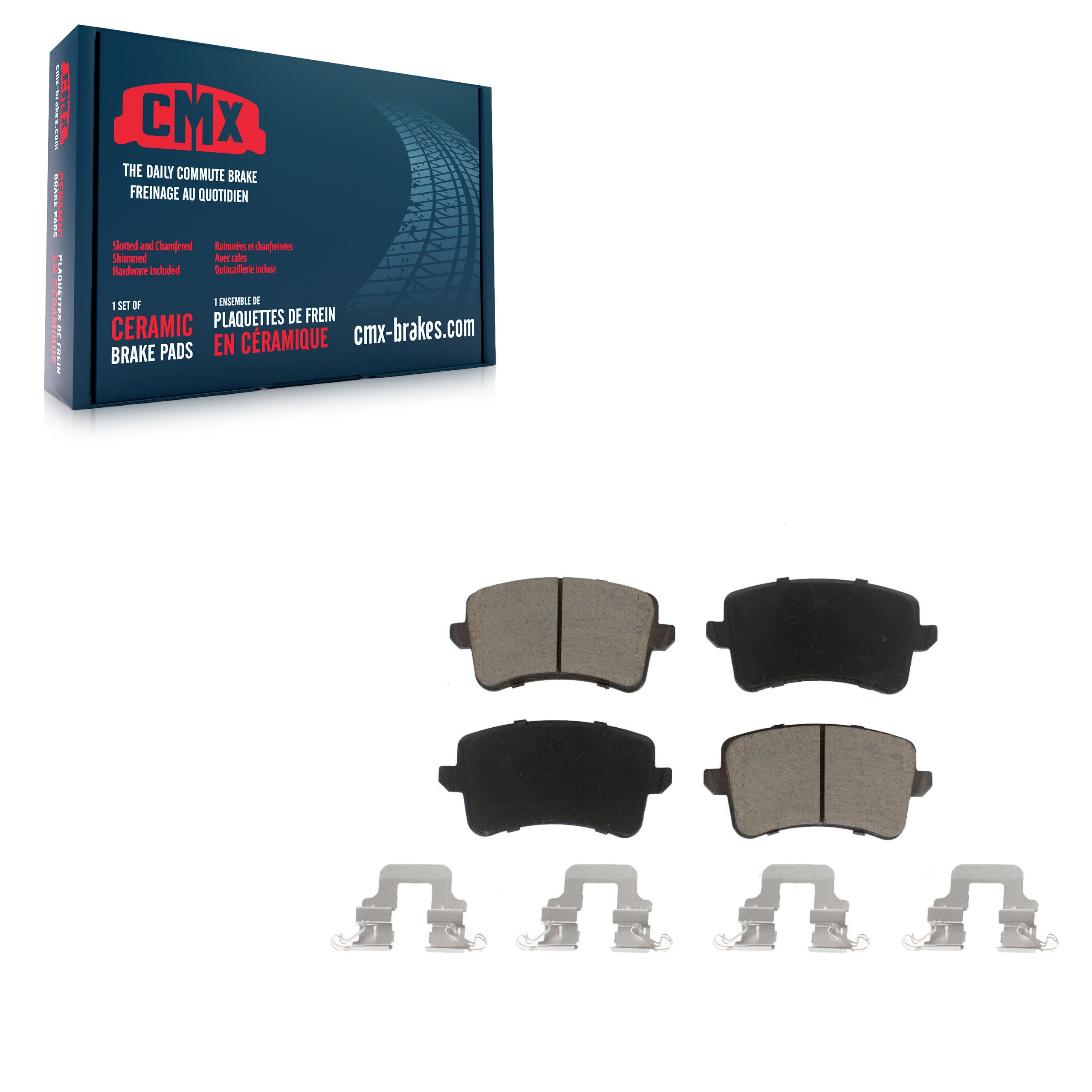 CMX CMX-D1386 Disc Brake Pad for 2008-2017 Audi Q5, Audi A4 allroad, Audi SQ5 - Rear