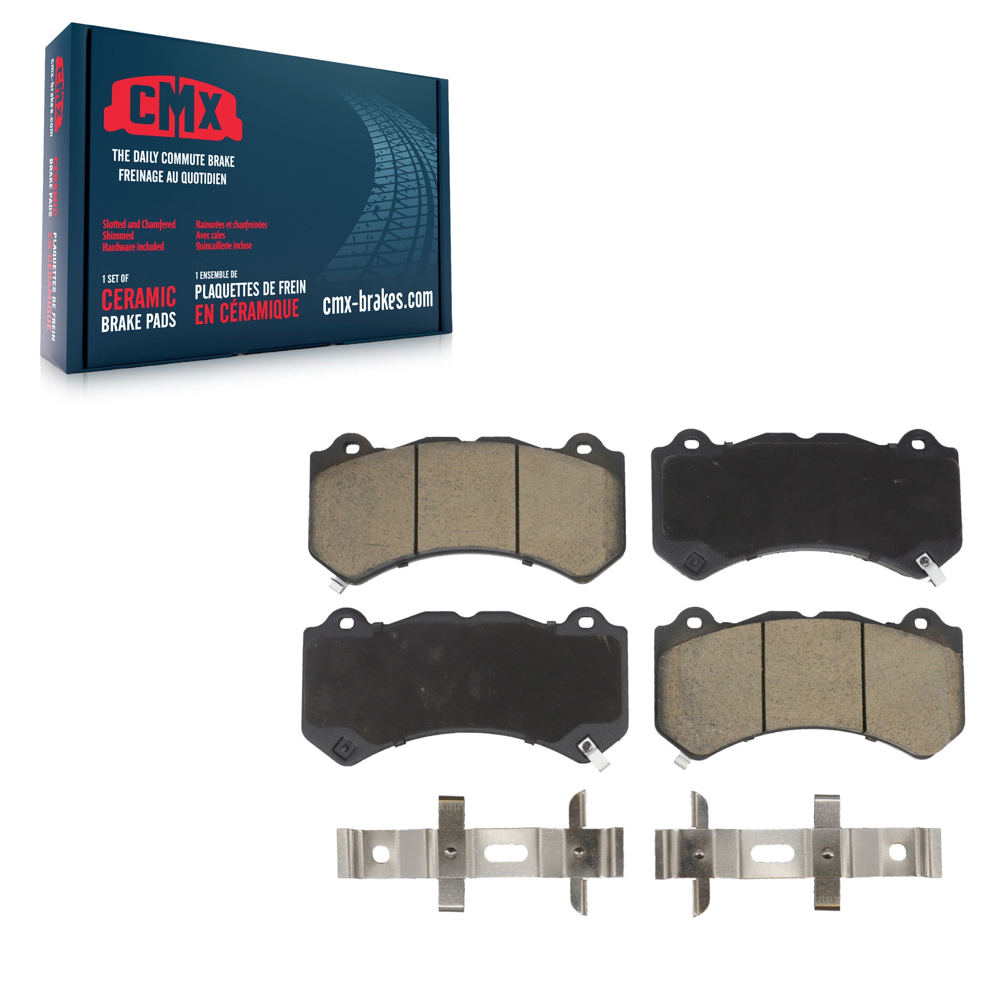CMX CMX-D1405 Disc Brake Pad for 2009-2023 Chevrolet Camaro, Dodge Charger, Dodge Challenger - Front