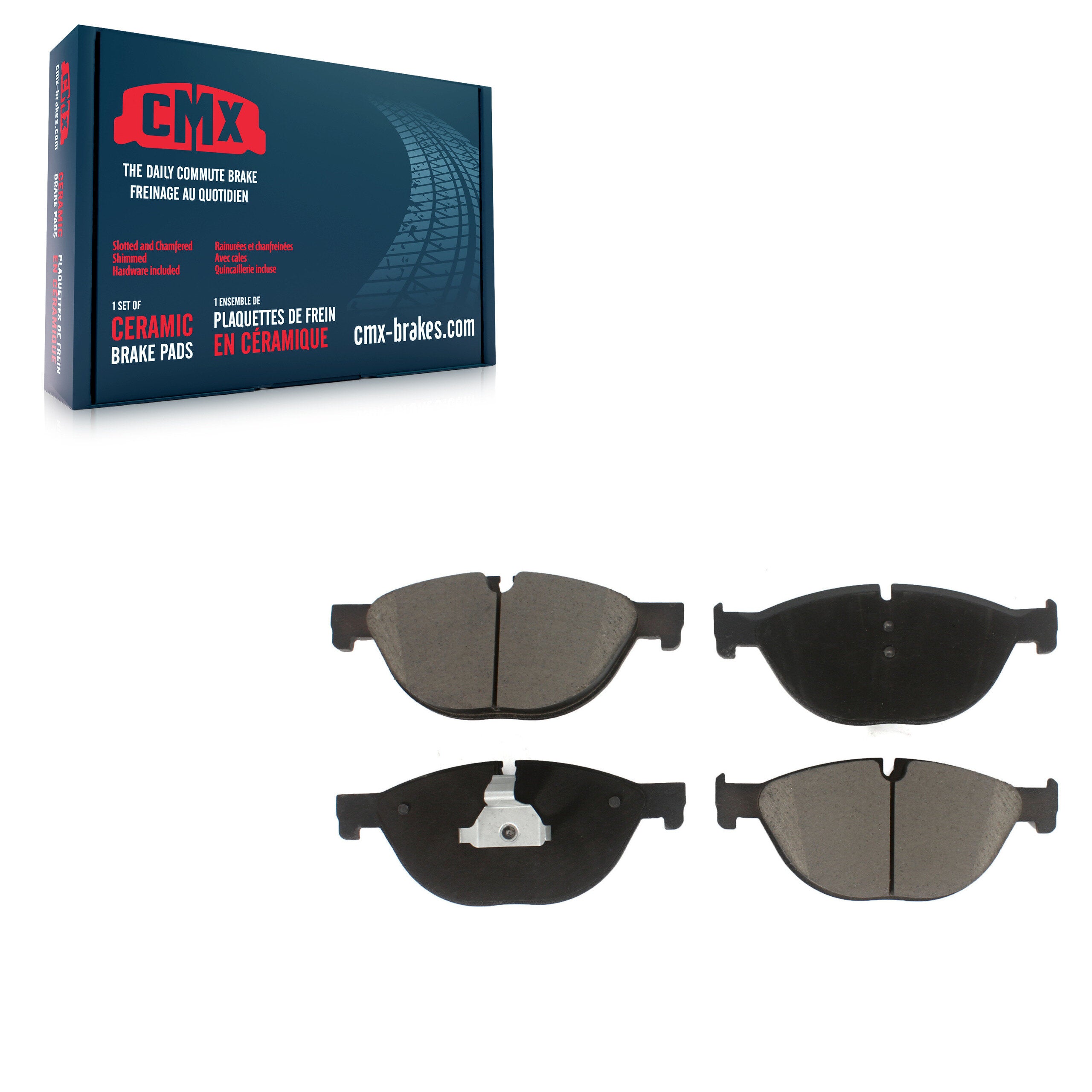 CMX CMX-D1409 Disc Brake Pad for 2009-2019 BMW 740Ld xDrive, BMW 650i Gran Coupe, BMW 650i xDrive Gran Coupe - Front