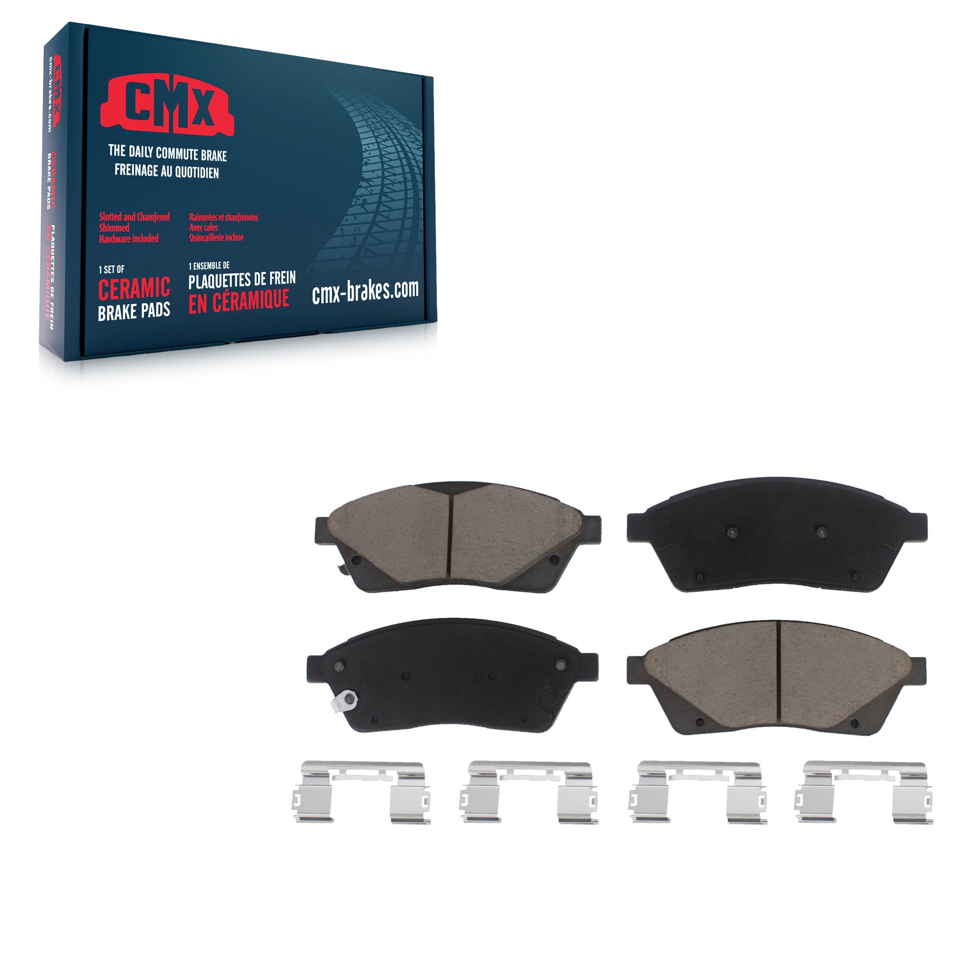CMX CMX-D1422 Disc Brake Pad for 2010-2016 Saab 9-4X, Cadillac SRX - Front