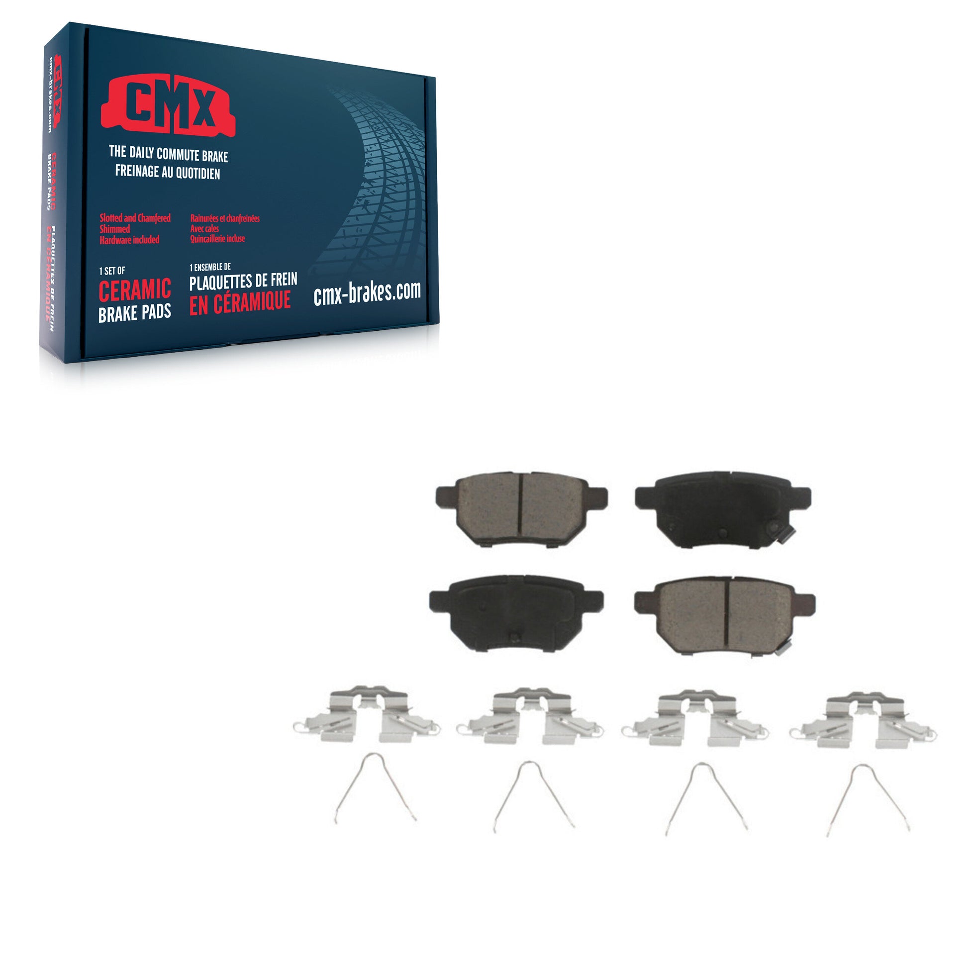 CMX CMX-D1423 Disc Brake Pad for 2008-2022 Toyota Corolla, Toyota Prius AWD-e, Toyota Corolla iM - Rear