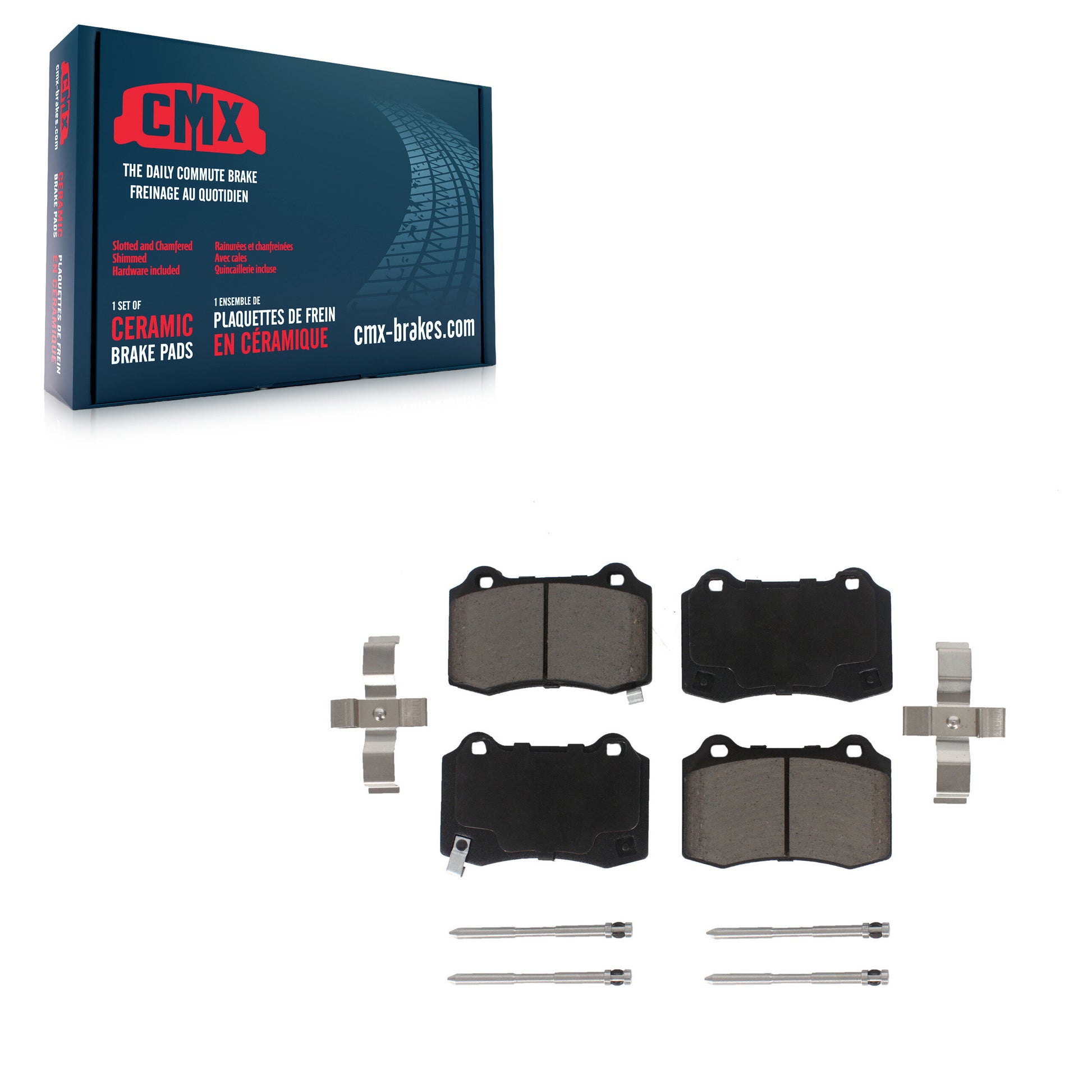 CMX CMX-D1428 Disc Brake Pad for 2010-2016 Hyundai Genesis Coupe, Tesla S - Rear