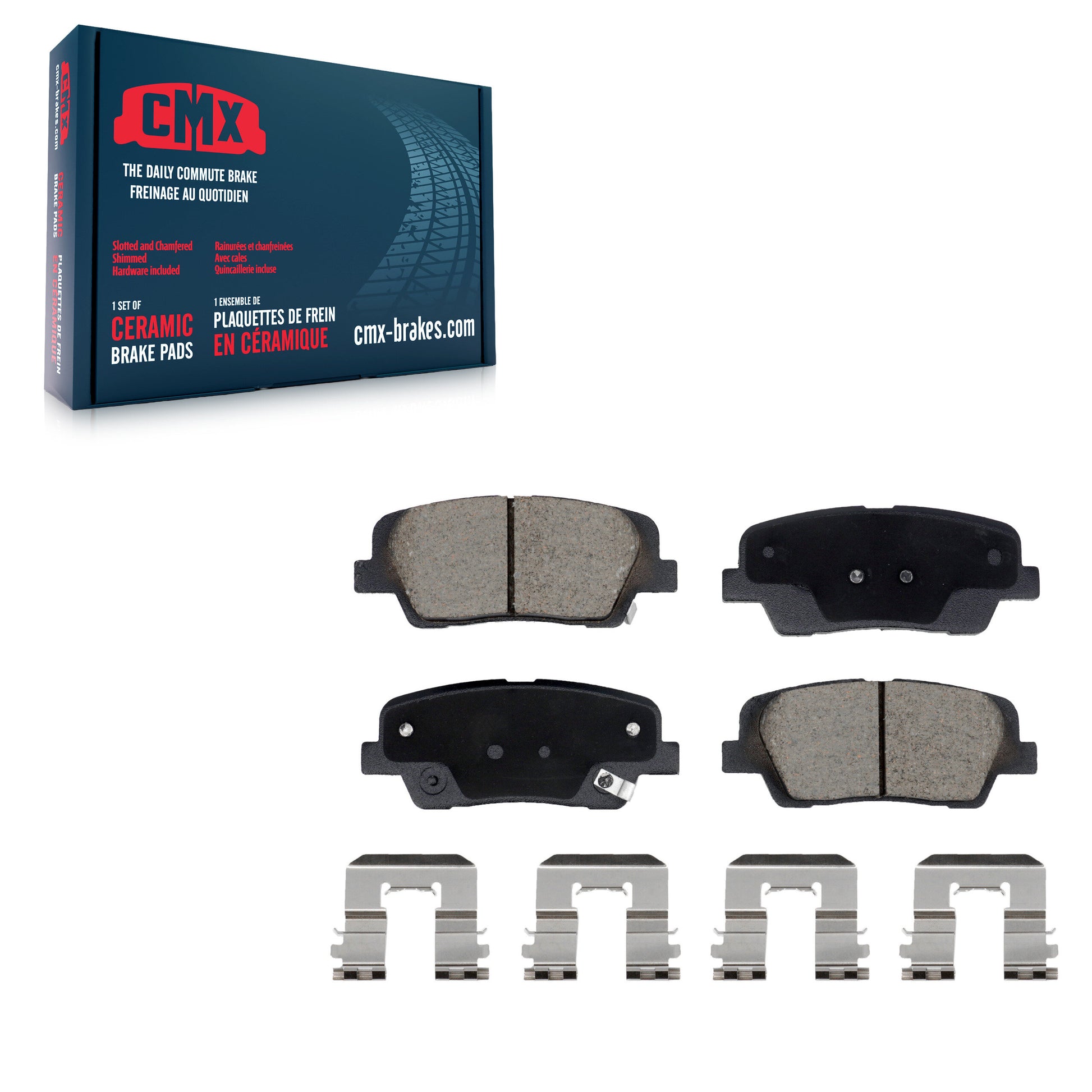 CMX CMX-D1439 Disc Brake Pad for 2010-2016 Kia Sorento, Hyundai Santa Fe Sport, Hyundai Santa Fe XL - Rear