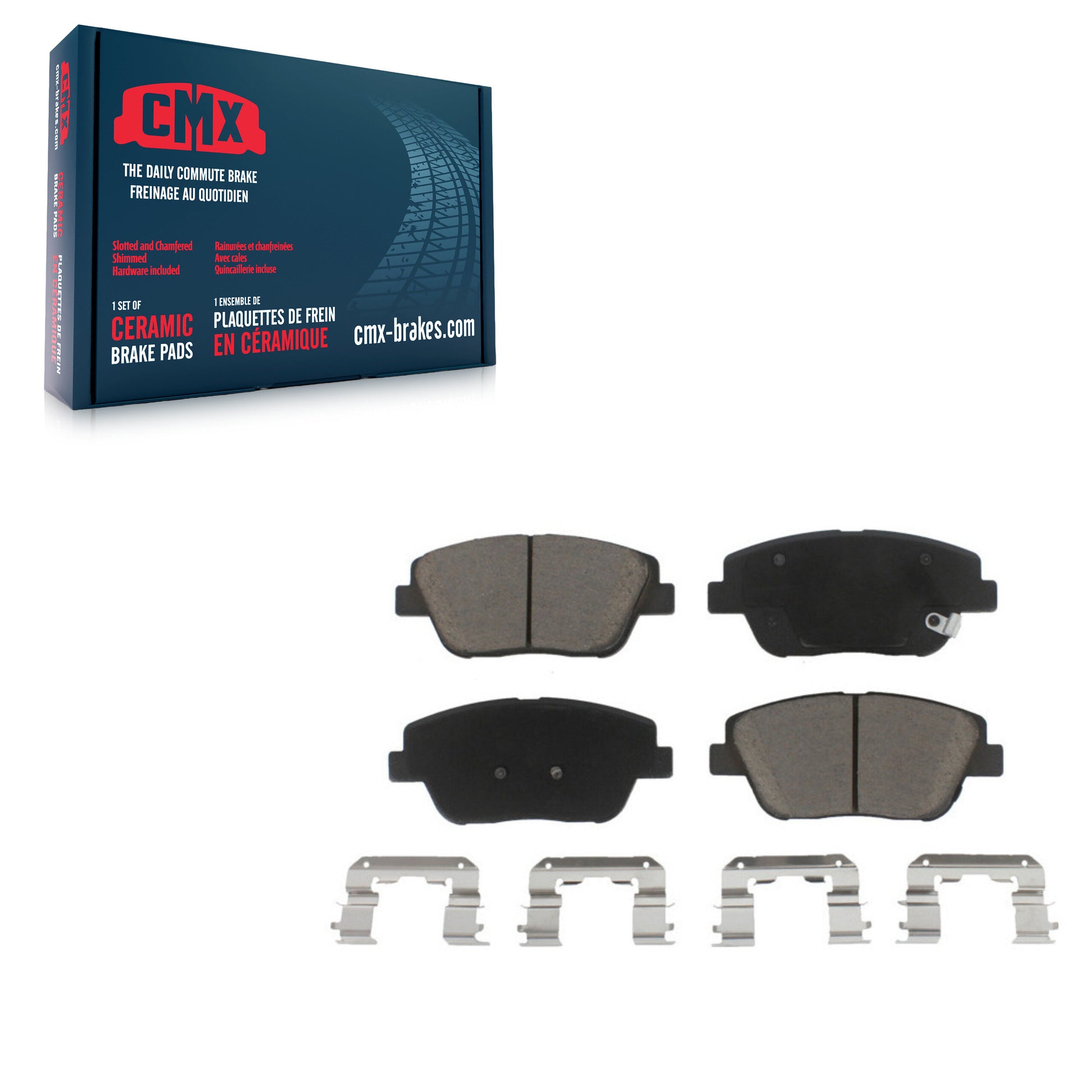 CMX CMX-D1444 Disc Brake Pad for 2011-2016 Kia Optima, Hyundai Sonata - Front