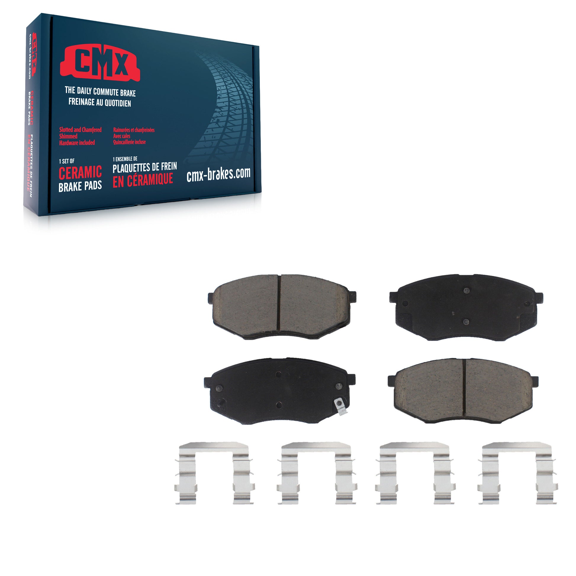 CMX CMX-D1447 Disc Brake Pad for 2010-2012 Kia Sportage, Hyundai Tucson - Front